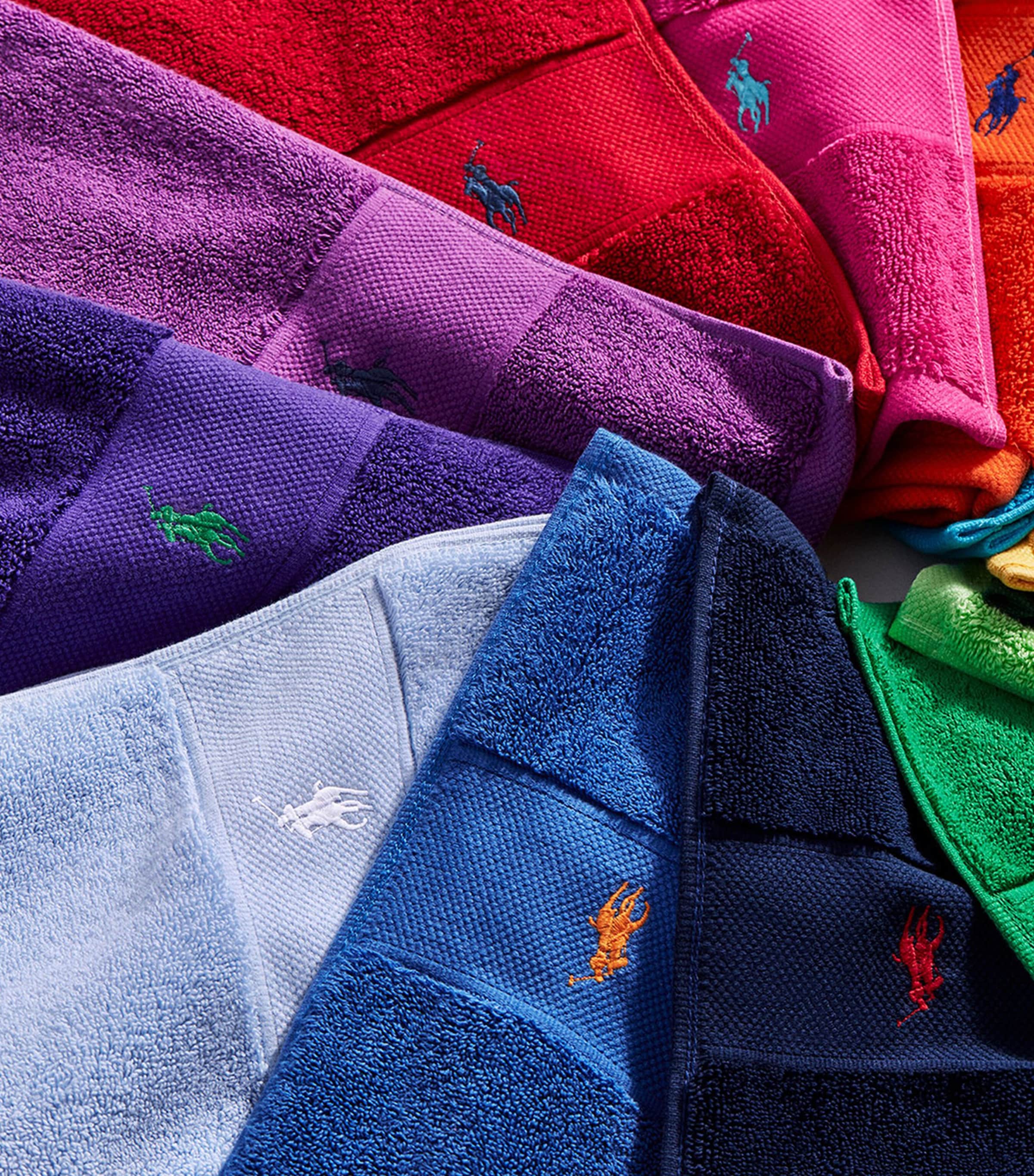 Polo Player Bath Sheet (90cm x 160cm) OFFICE BLUE Image 5