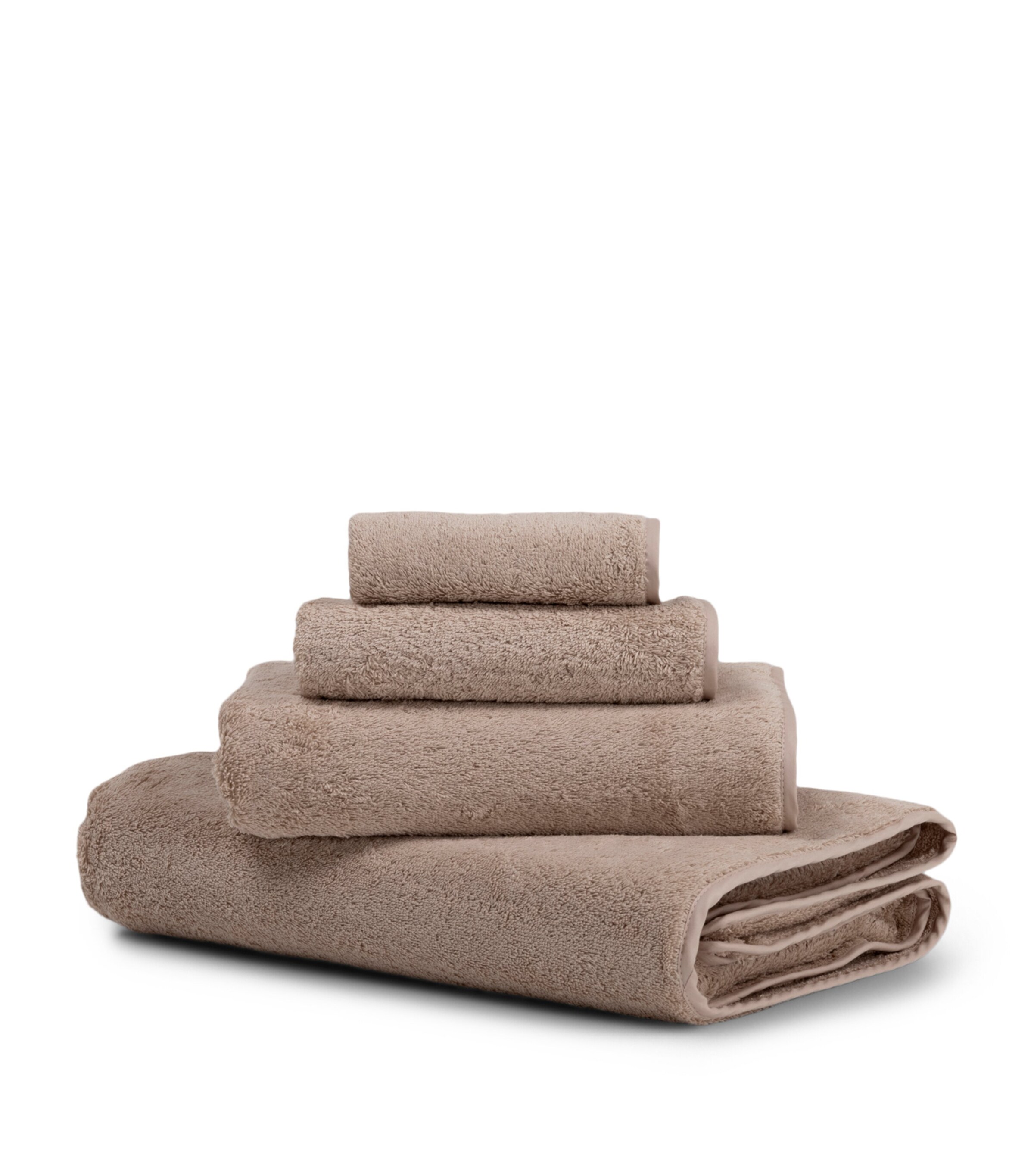 Frette Cotton Unito Bath Sheet (100cm x 150cm) Misty Blush Image 4