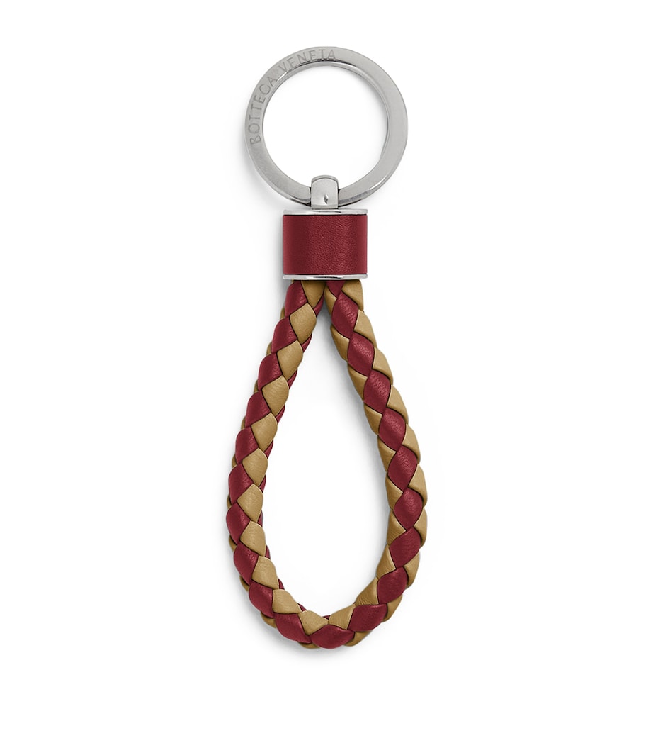 Bottega Veneta Intreccio Leather Keyring Image 1