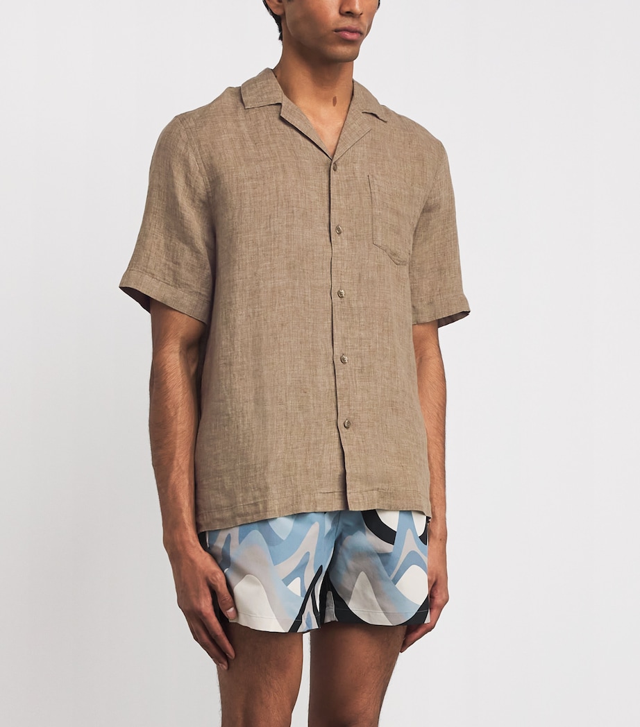 Linen Angelo Shirt 250-KHAKI Image 3
