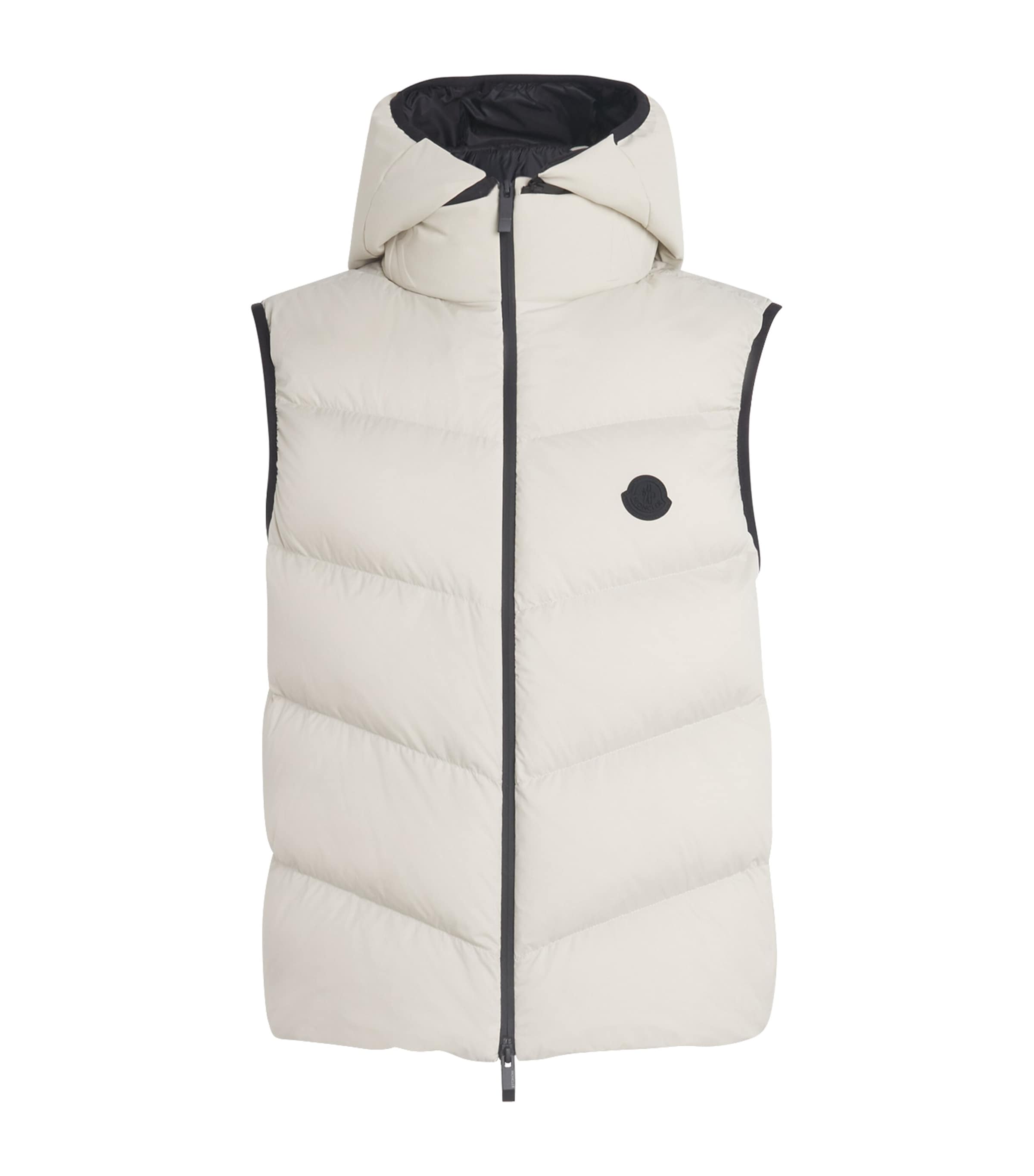 Moncler Light Grey Guersac Vest In White