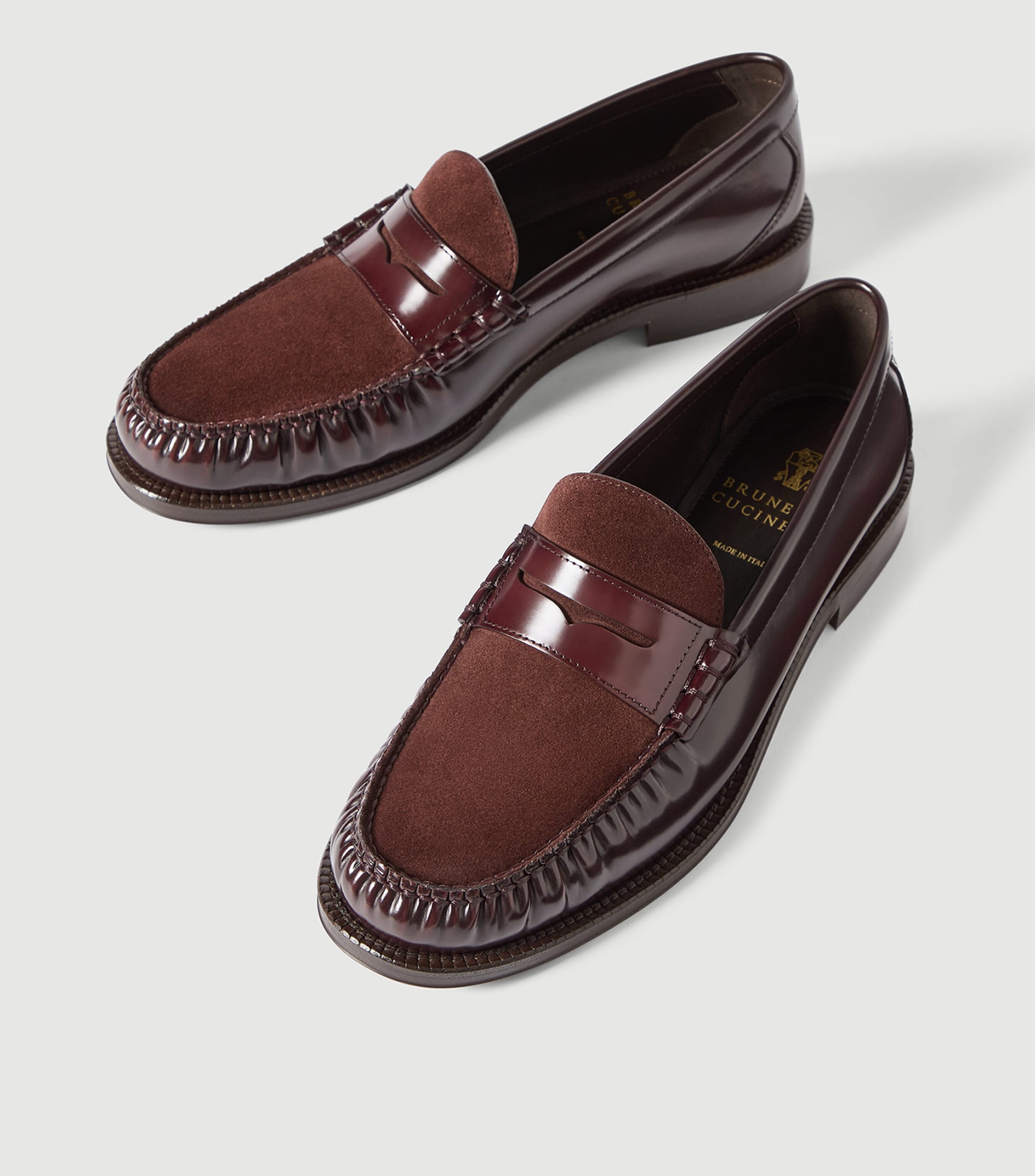 Brunello Cucinelli Patent Leather Penny Loafers Image 5