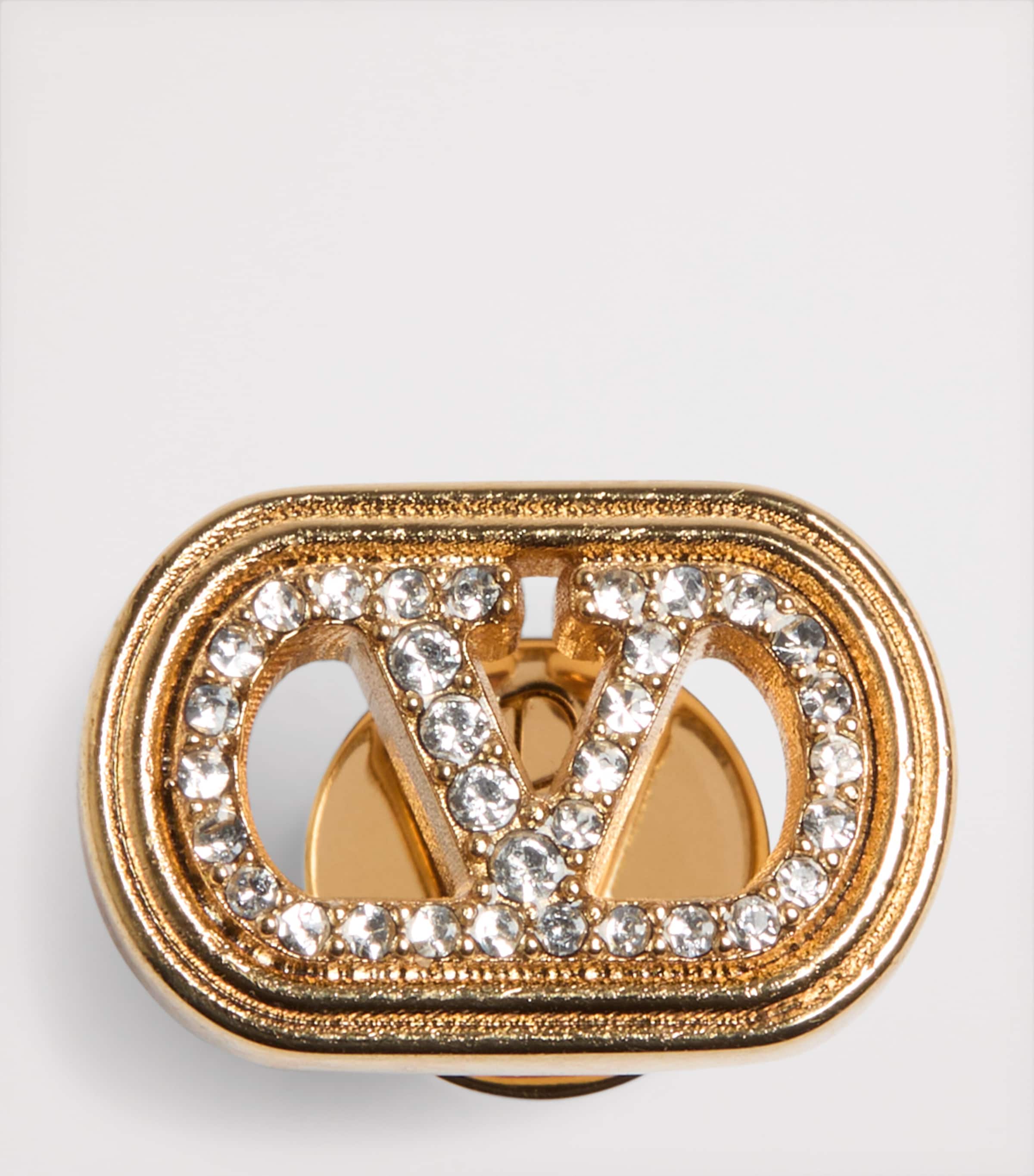 Swarovski Crystal-Embellished Ovalette Logo Earrings 9MN Image 5