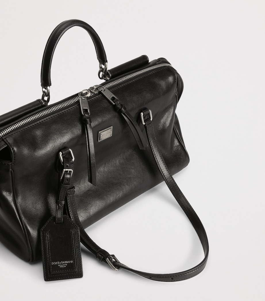Calfskin Vittoria Shoulder Bag 80999-BLACK Image 4