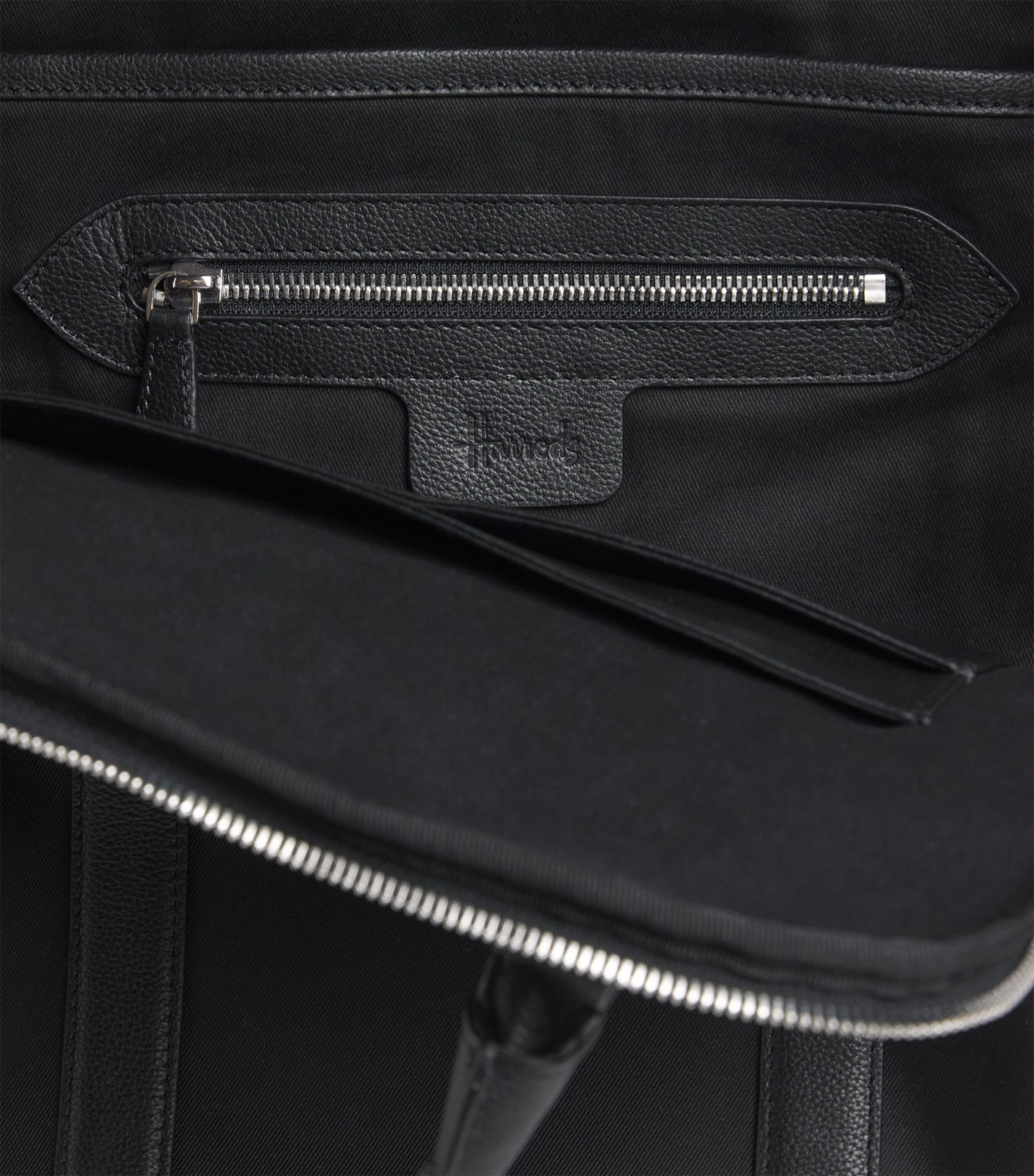 Harrods Nylon Backpack Black Image 6
