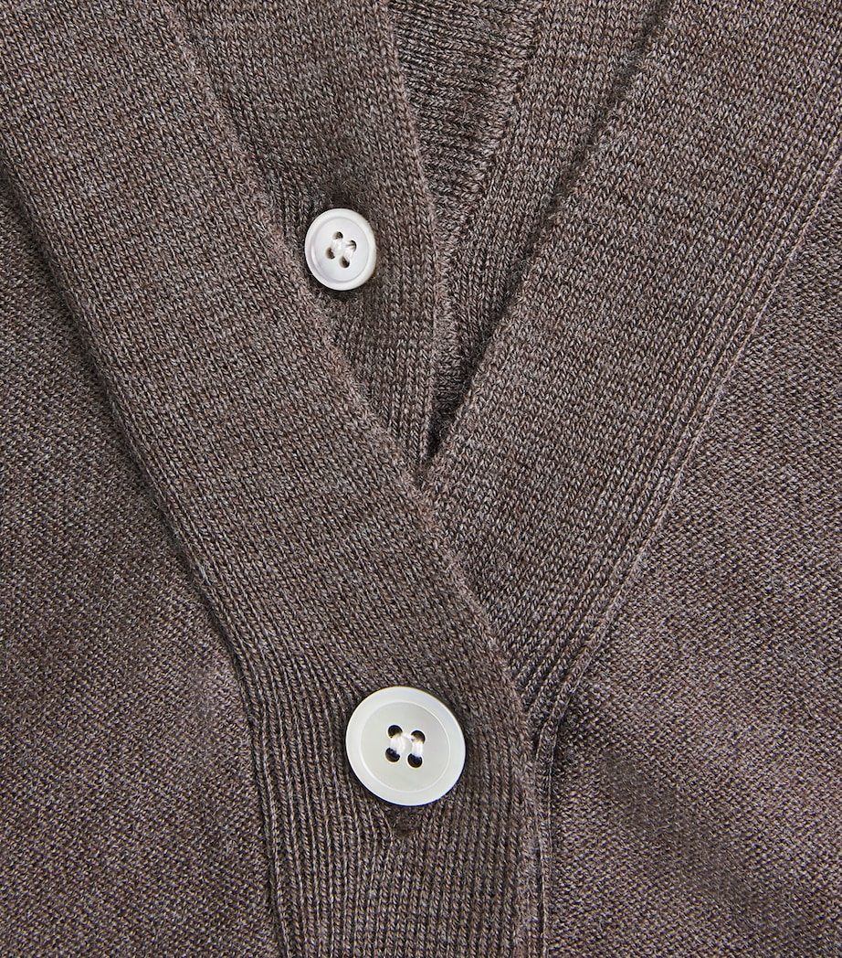 Source Unknown Womens Layered Fabbie Cardigan Br Image 6