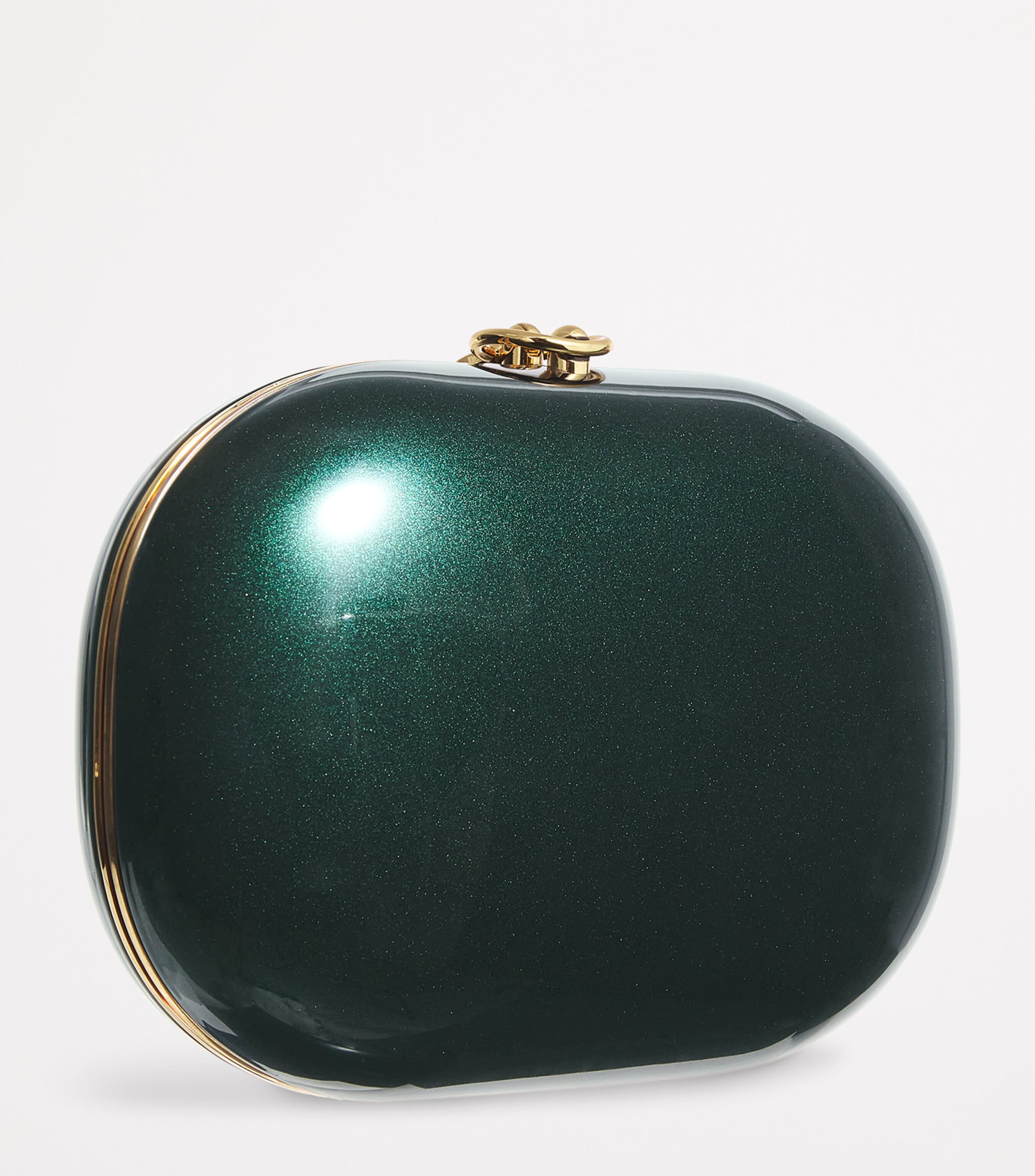 Oval Elina Clutch Bag BRITISH RACING GREEN Image 3