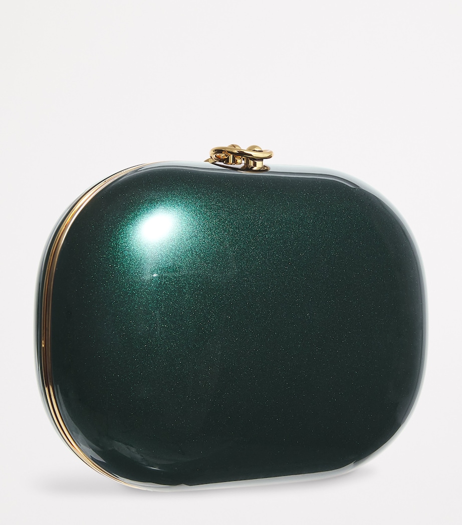 Oval Elina Clutch Bag BRITISH RACING GREEN Image 3