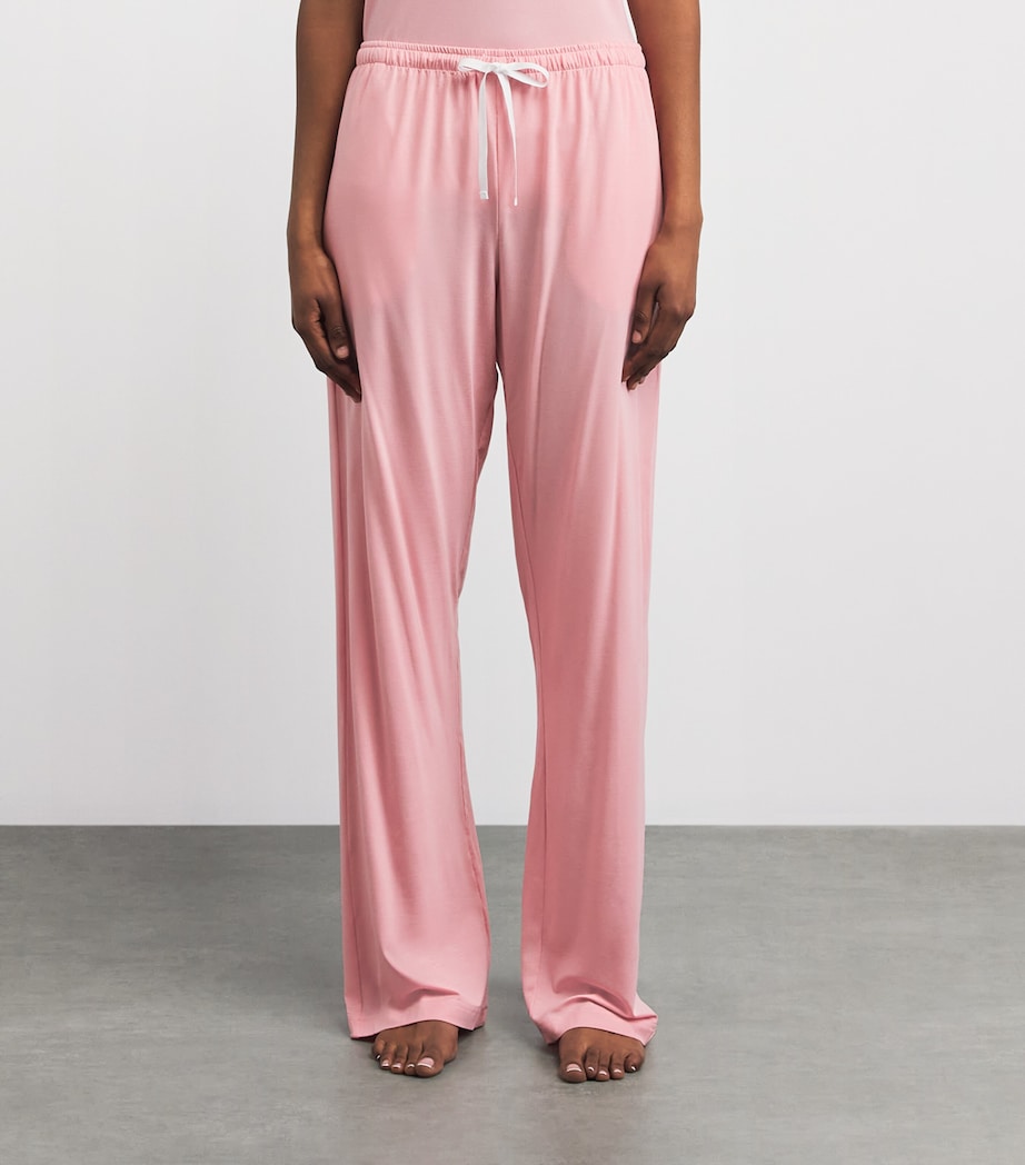Derek Rose Womens Micromodal Lara Pyjama Bottoms Pink Image 4