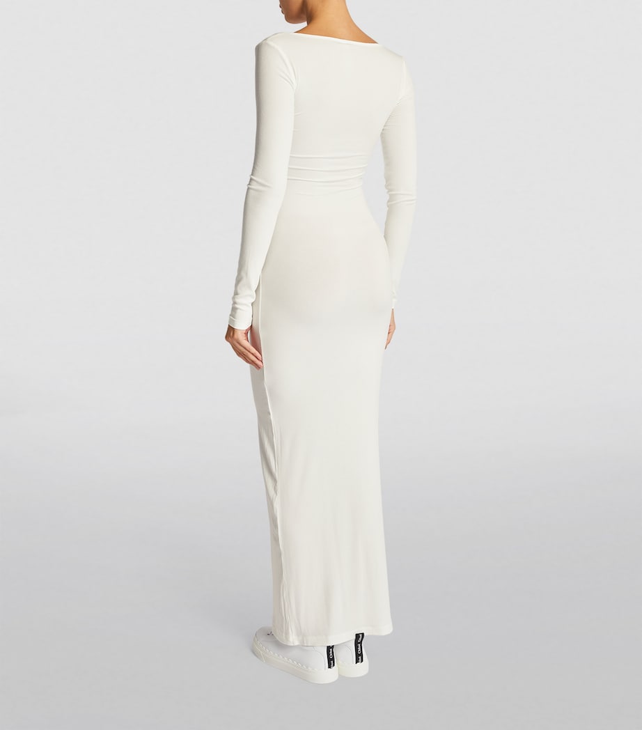 Skims White Soft Lounge Maxi Dress | Harrods LT Skims White Soft Lounge Maxi Dress | Harrods LT