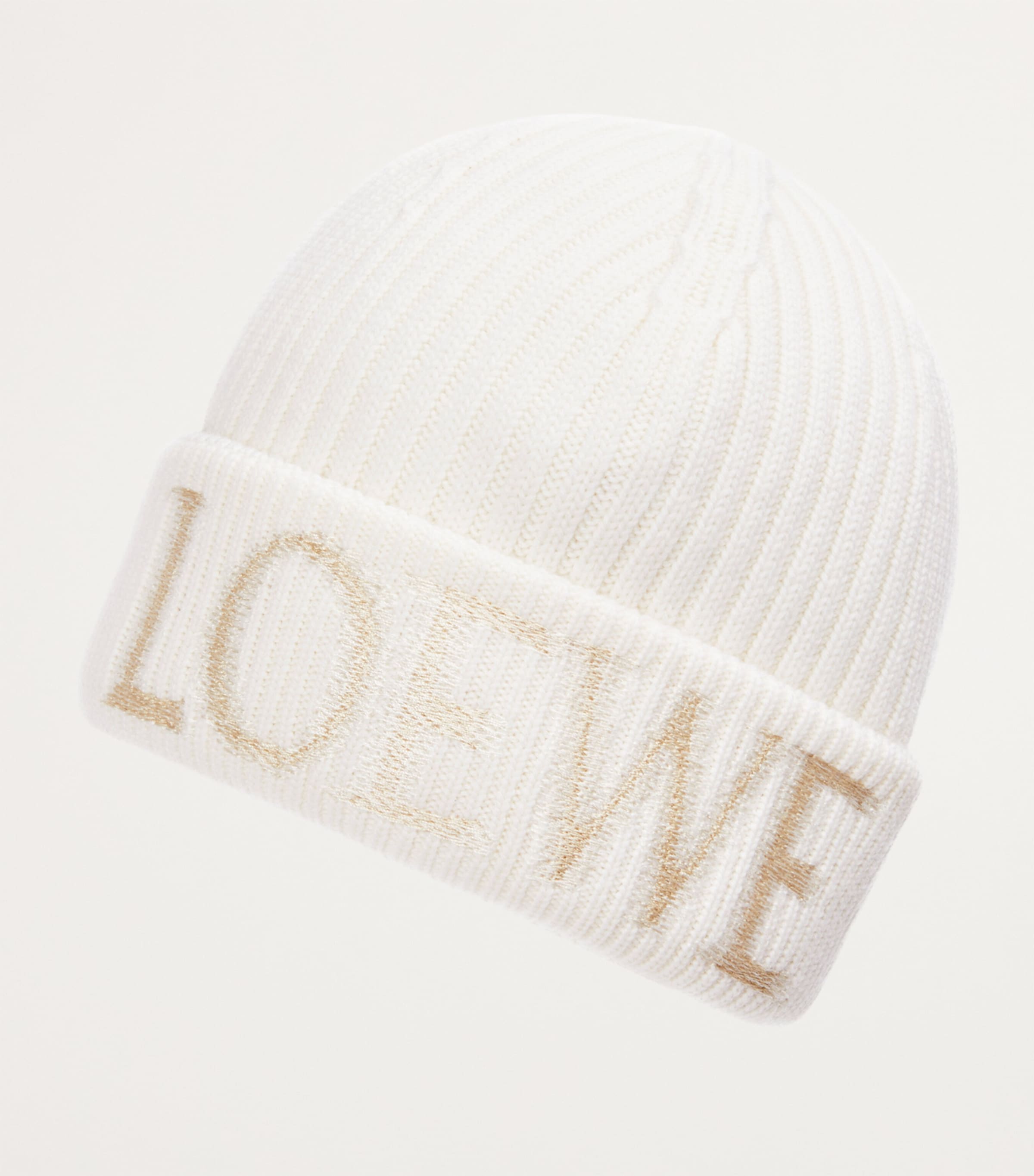 Wool Logo Beanie WHITE Image 2