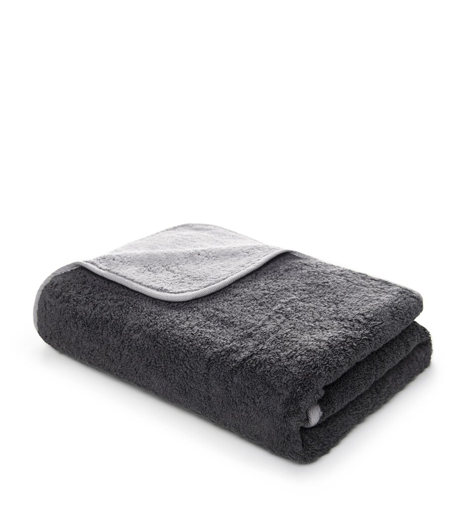 Bicolore Hand Towel (50cm x 100cm) SILVER/STORM Image 4