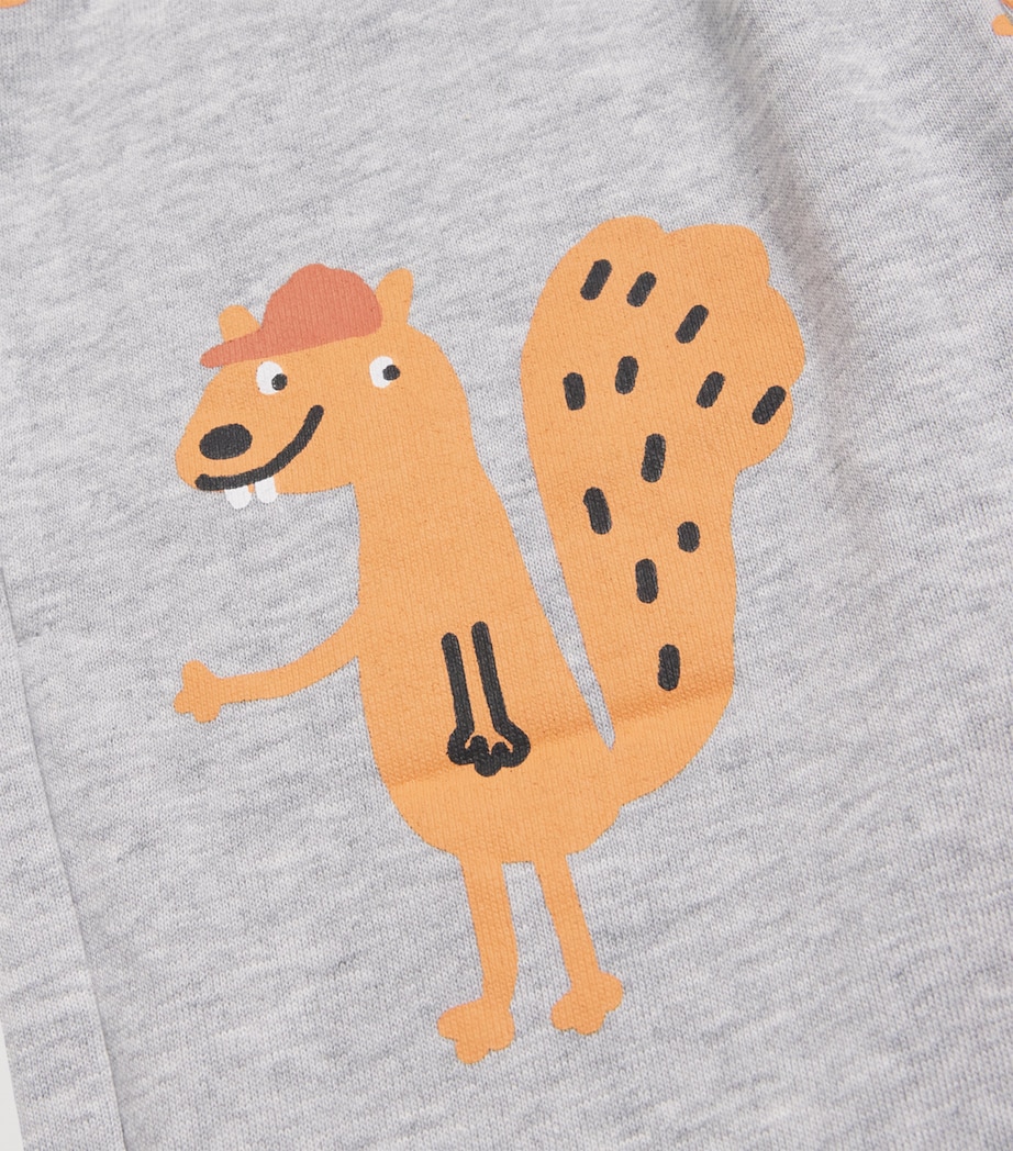 Organic Cotton Squirrel Sweatpants (3-14 Years) 807MCGRIGIO MED.MEL. Image 3