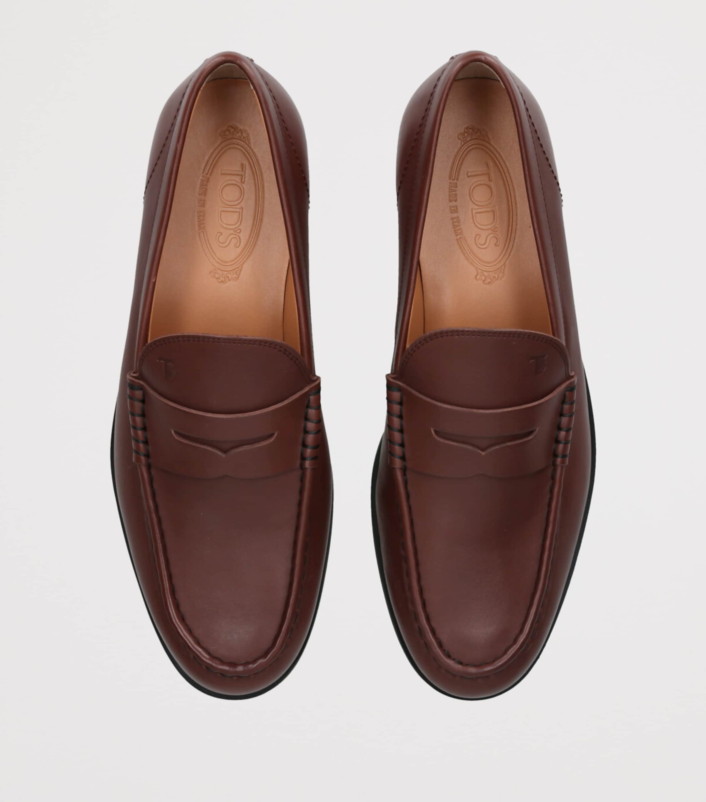 Leather Moccasins DARK BROWN Image 4