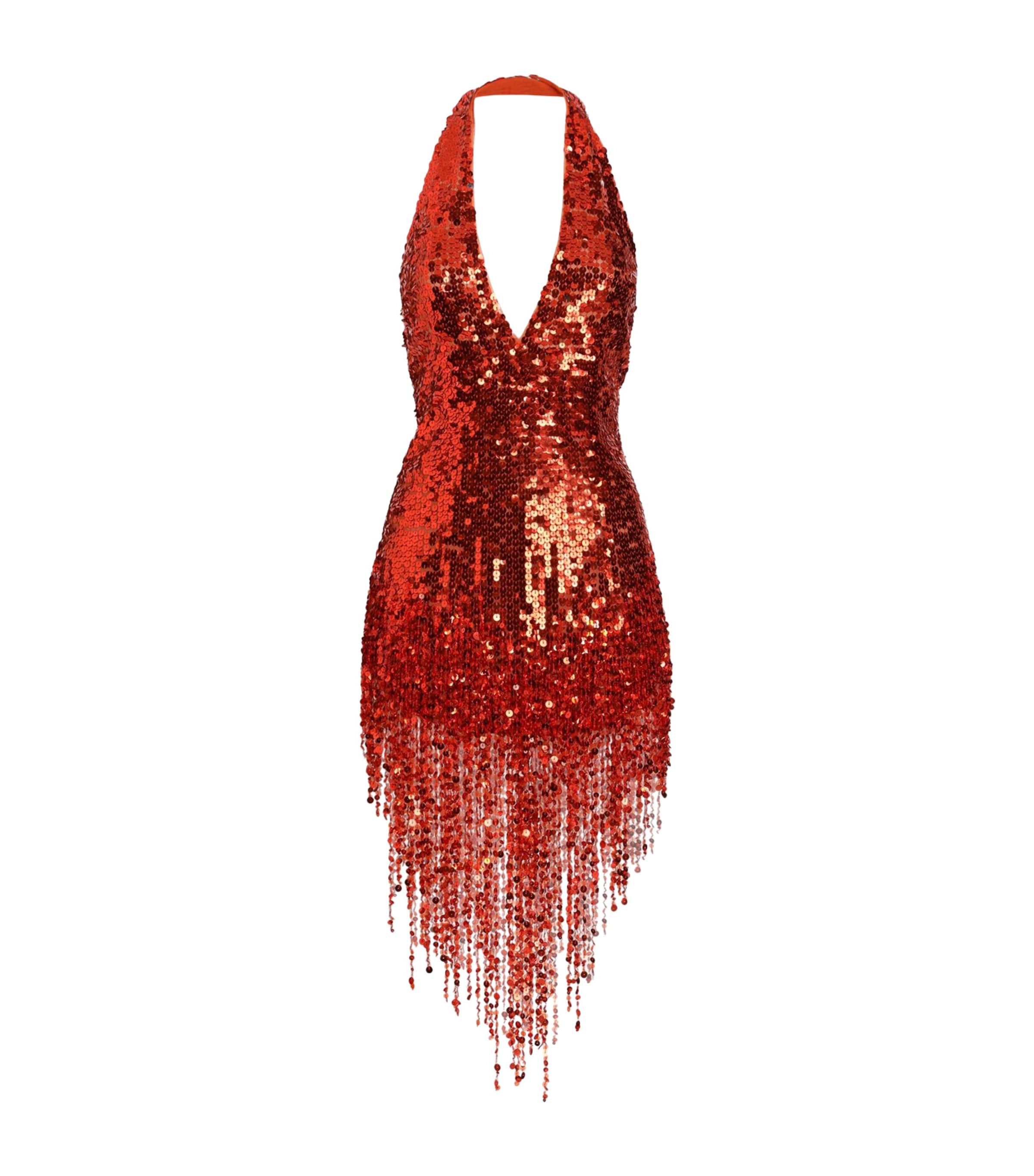 Dolce&Gabbana Womens Sequinned Mini Dress Embroidered Image 1