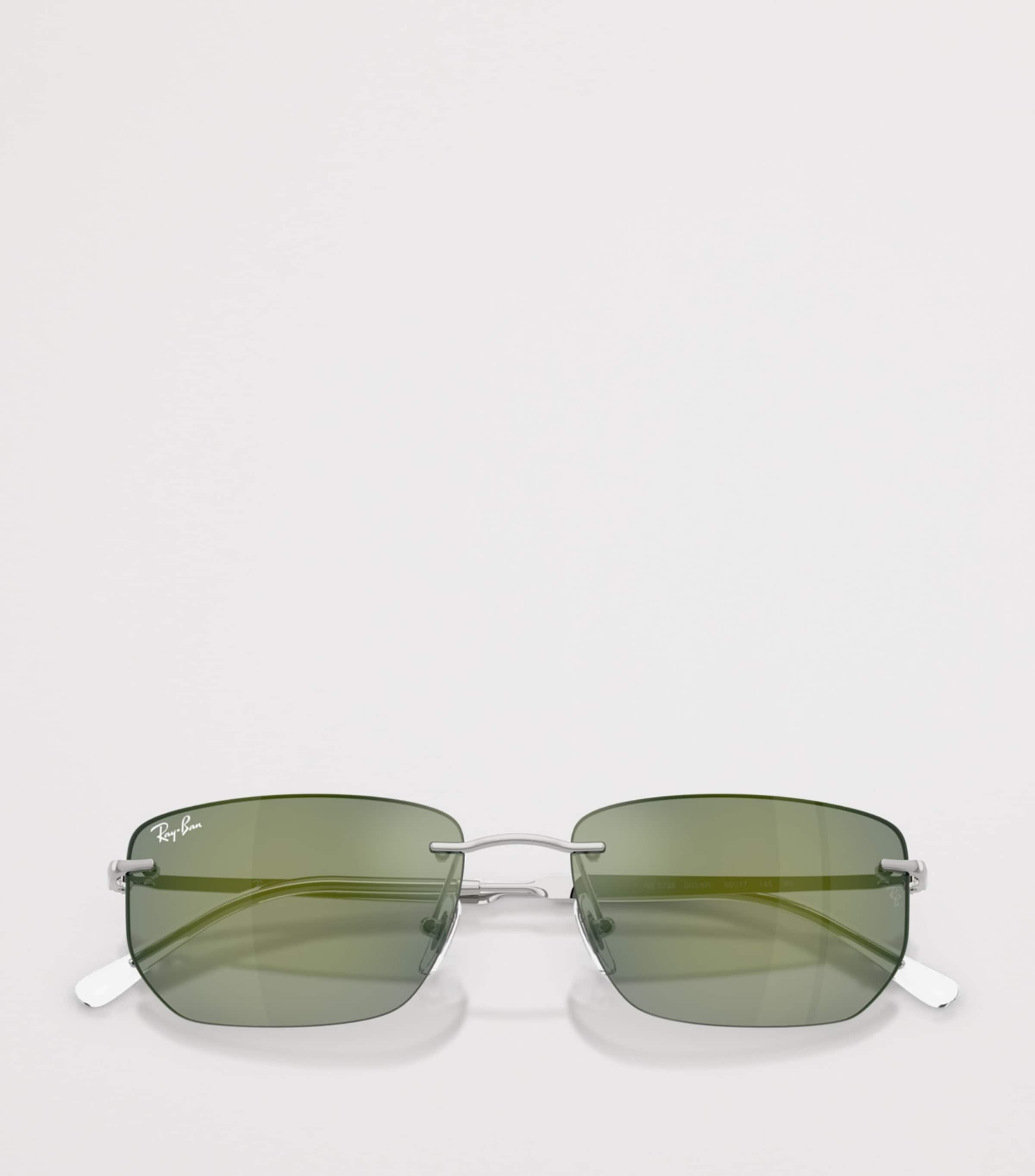 Ray-Ban RB3768 Irregular Sunglasses Silver Image 5