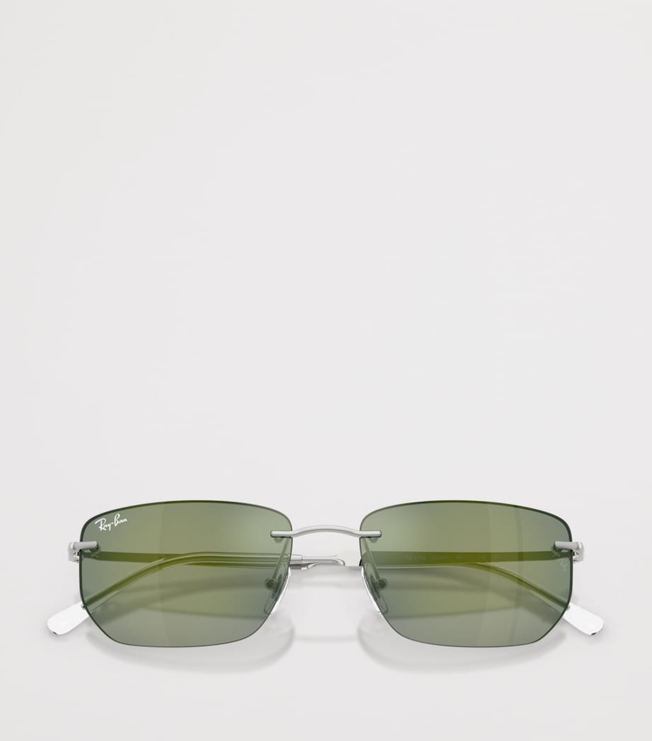 Ray-Ban RB3768 Irregular Sunglasses Silver Image 5