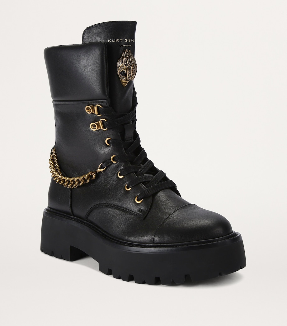 Leather Kensington Chelsea Boots BLACK Image 4