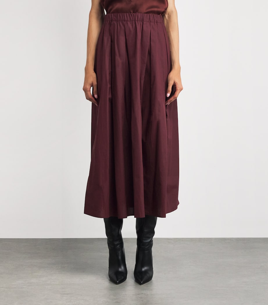 BCI Cotton Jordina Maxi Skirt BURGUNDY Image 3