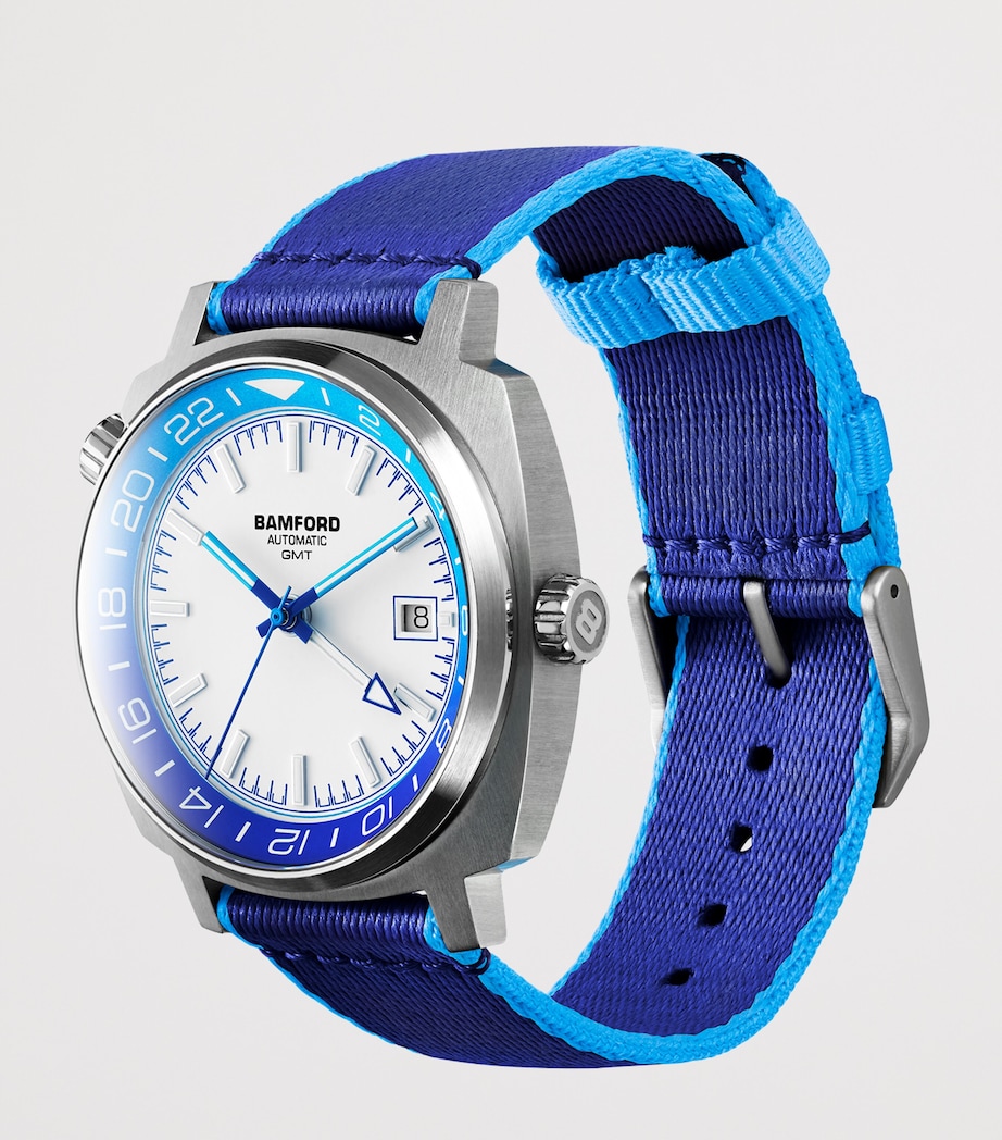 Stainless Steel GMT Summer +2 Watch 40mm BLUE Image 2