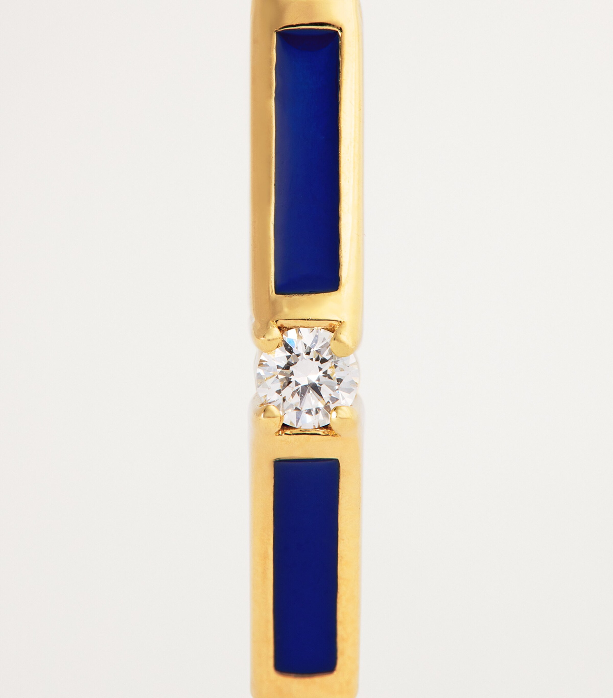 Melissa Kaye Yellow Gold, Diamond and Enamel Honey Station Ring Yellow Gold Image 6