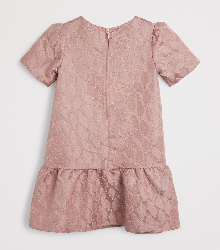 Leaf-Jacquard Dress (4-14 Years) F4018 PINK FANT. Image 2