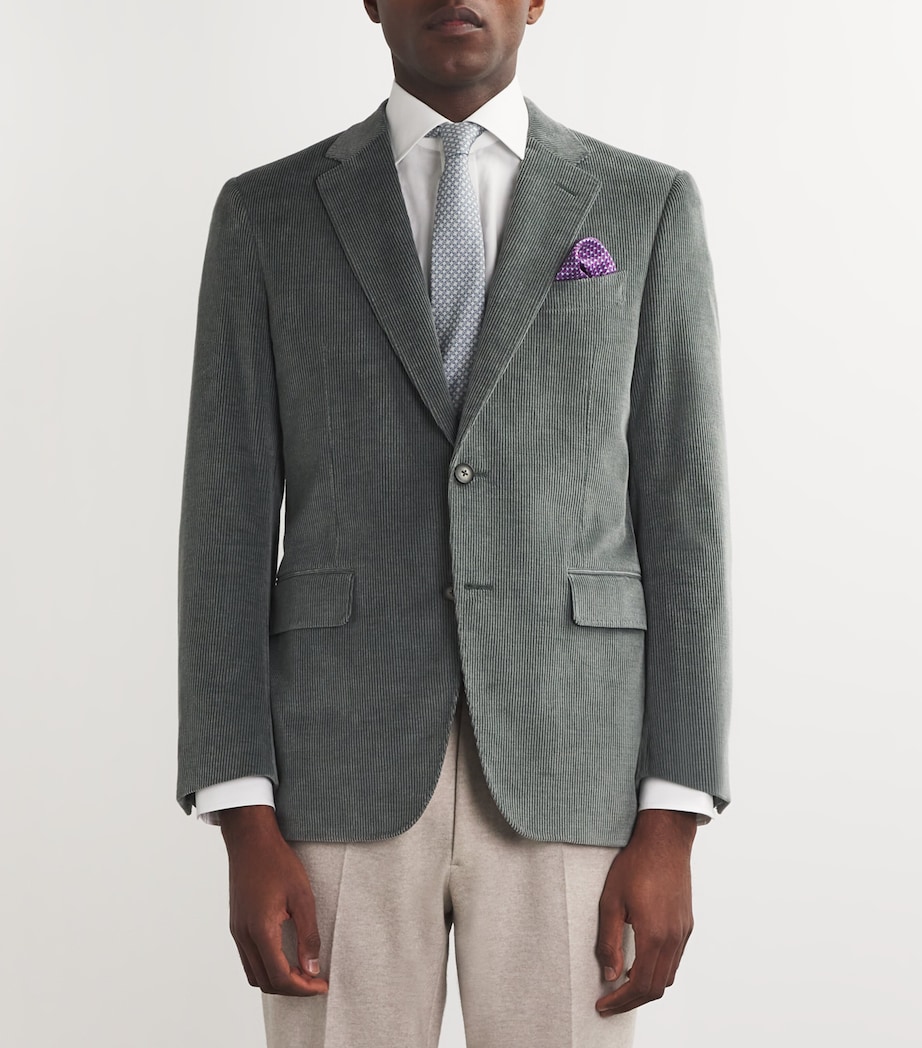 Canali Silk Jacquard Pocket Square Image 2