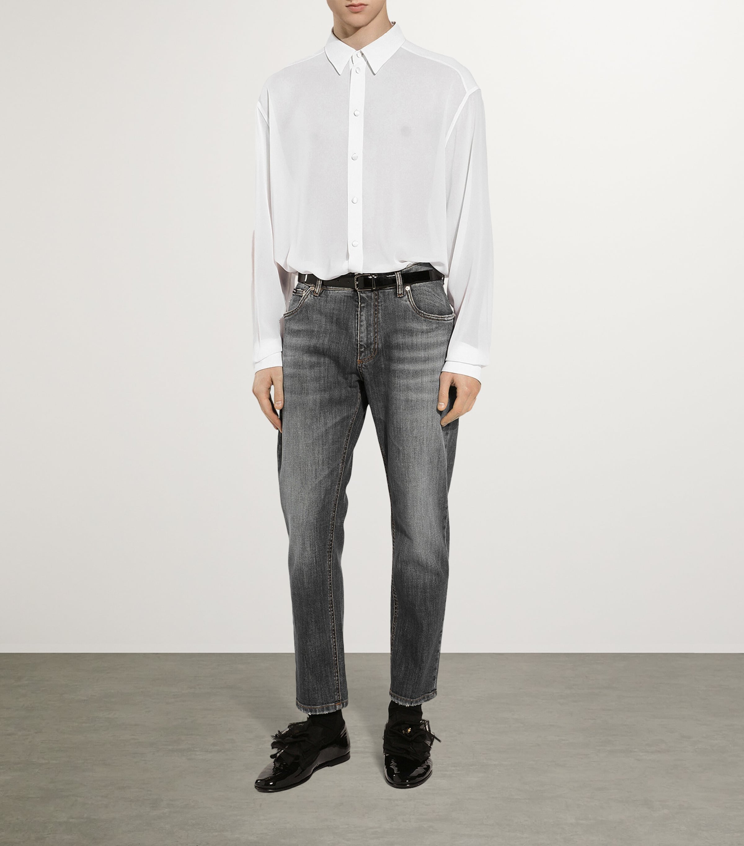 Silk Shirt W0800-OPTICAL WHITE Image 2