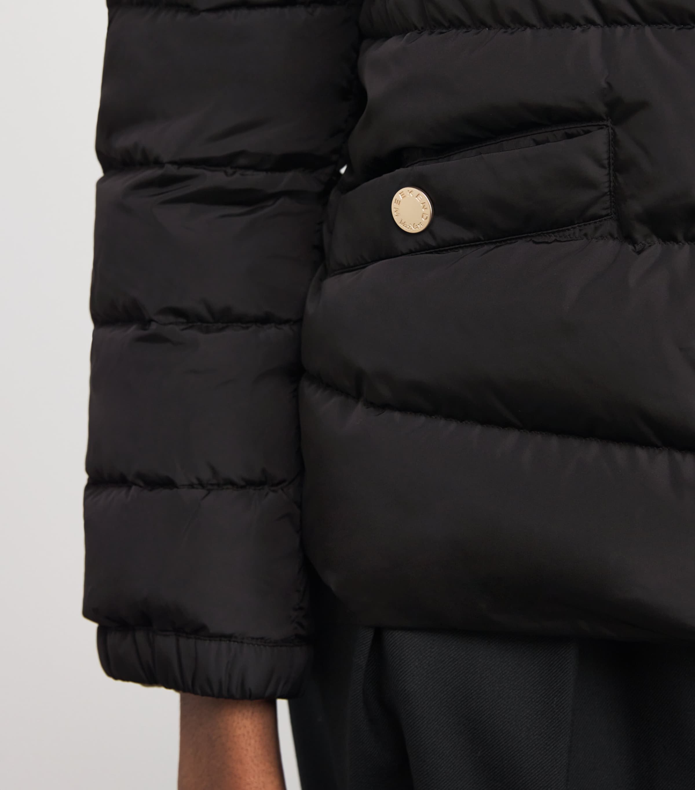 Down Water-Repellent Puffer Jacket BLACK Image 6
