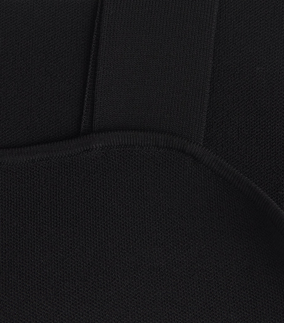Maje Womens Square-Neck Crop Top Black Image 6