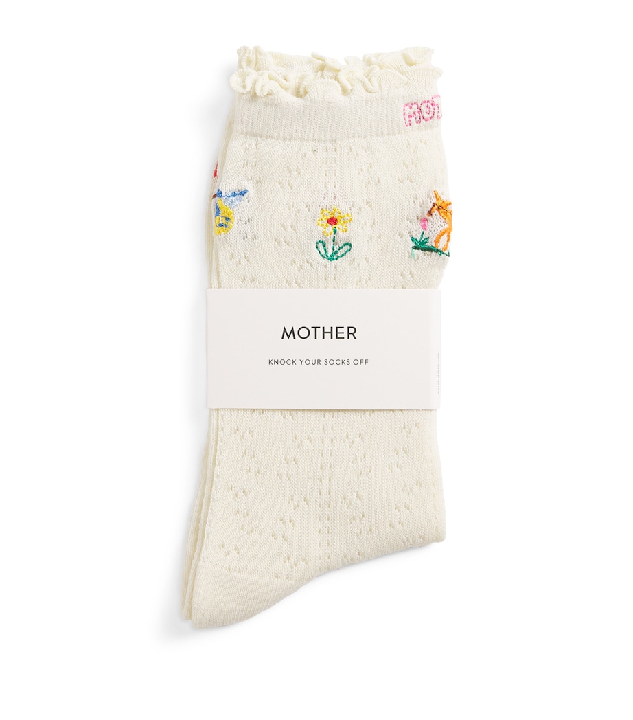 Pointelle Half-Step Socks IN THE WILD IWL Image 1