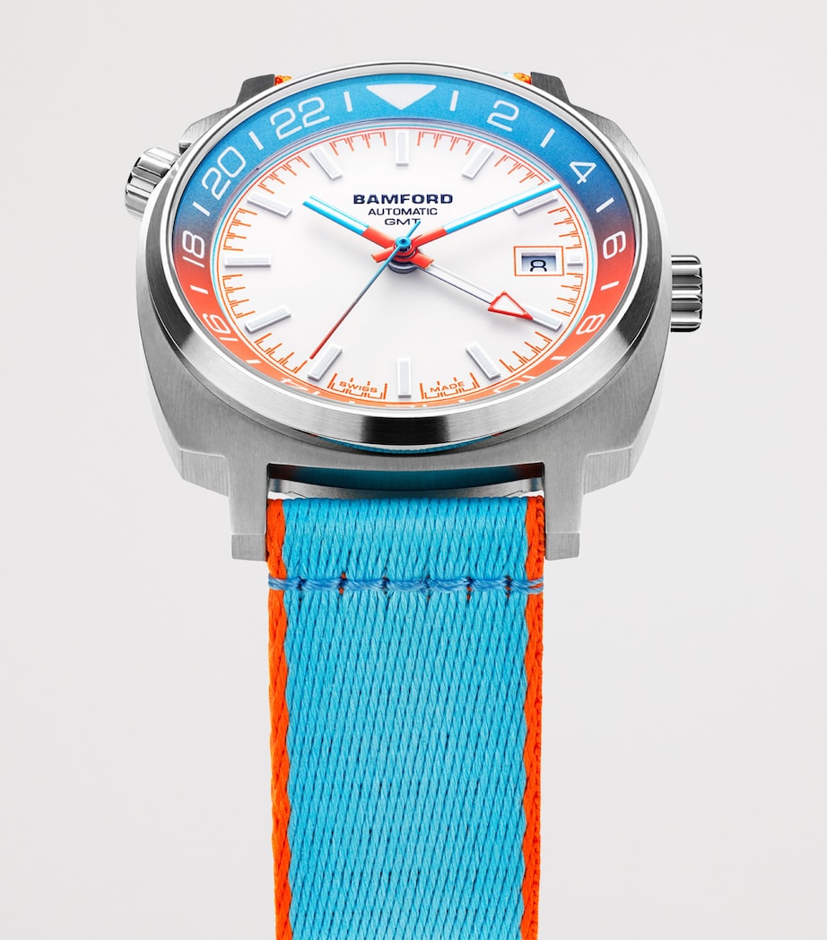 Stainless Steel GMT Summer -5 Watch 40mm BLUE Image 4