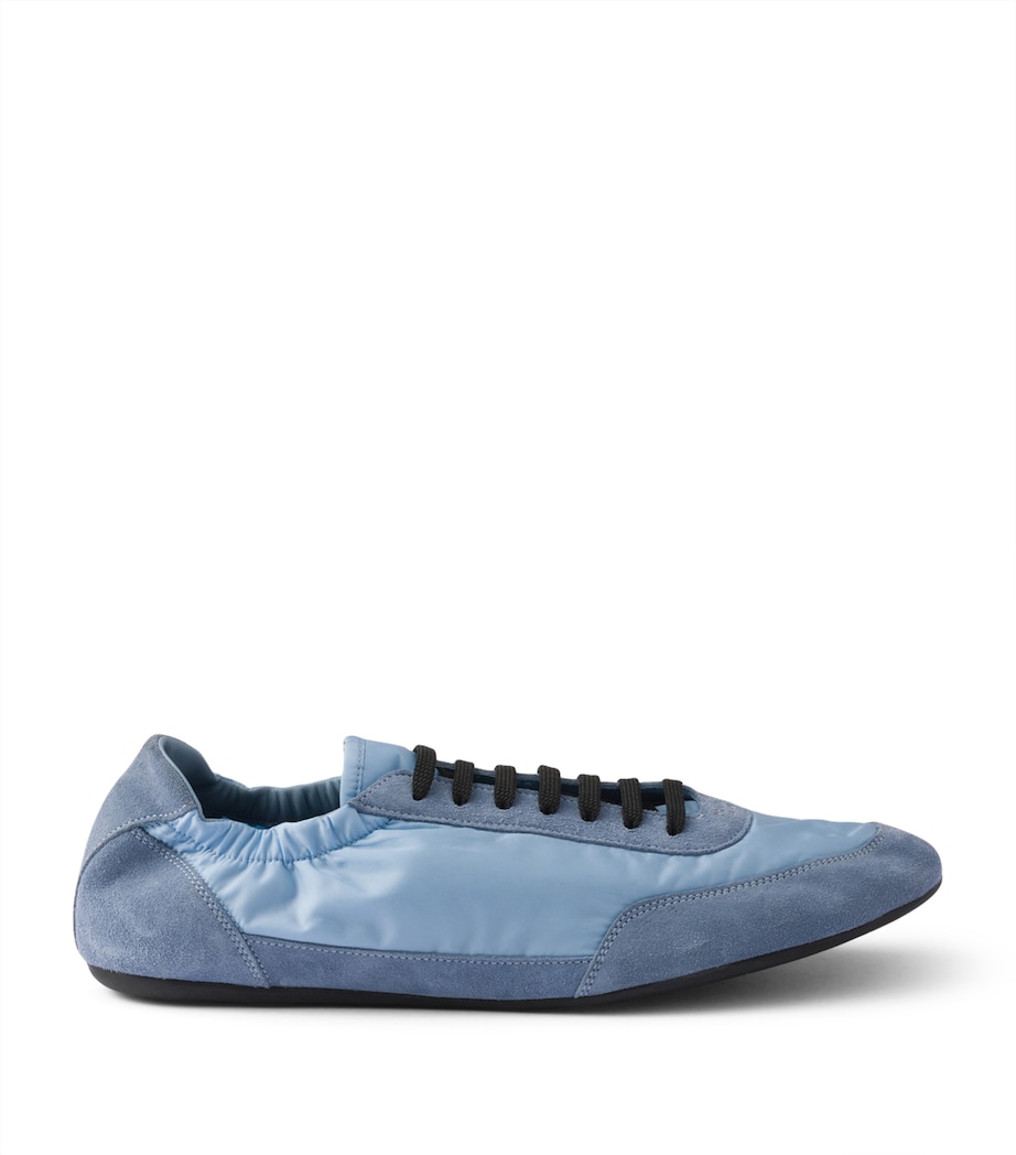 Suede and Re-Nylon Collapse Sneakers F0076 Image 1