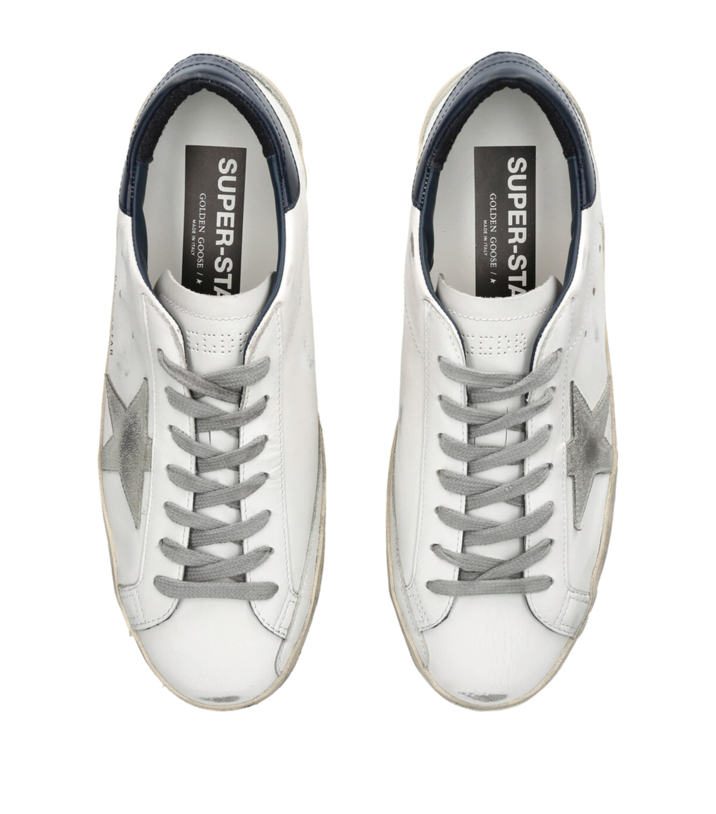 Golden Goose White Leather Superstar Classic Sneakers Harrods US - Main Image