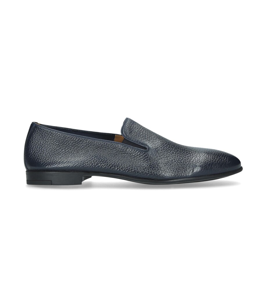 Deerskin Loafers NAVY Image 3