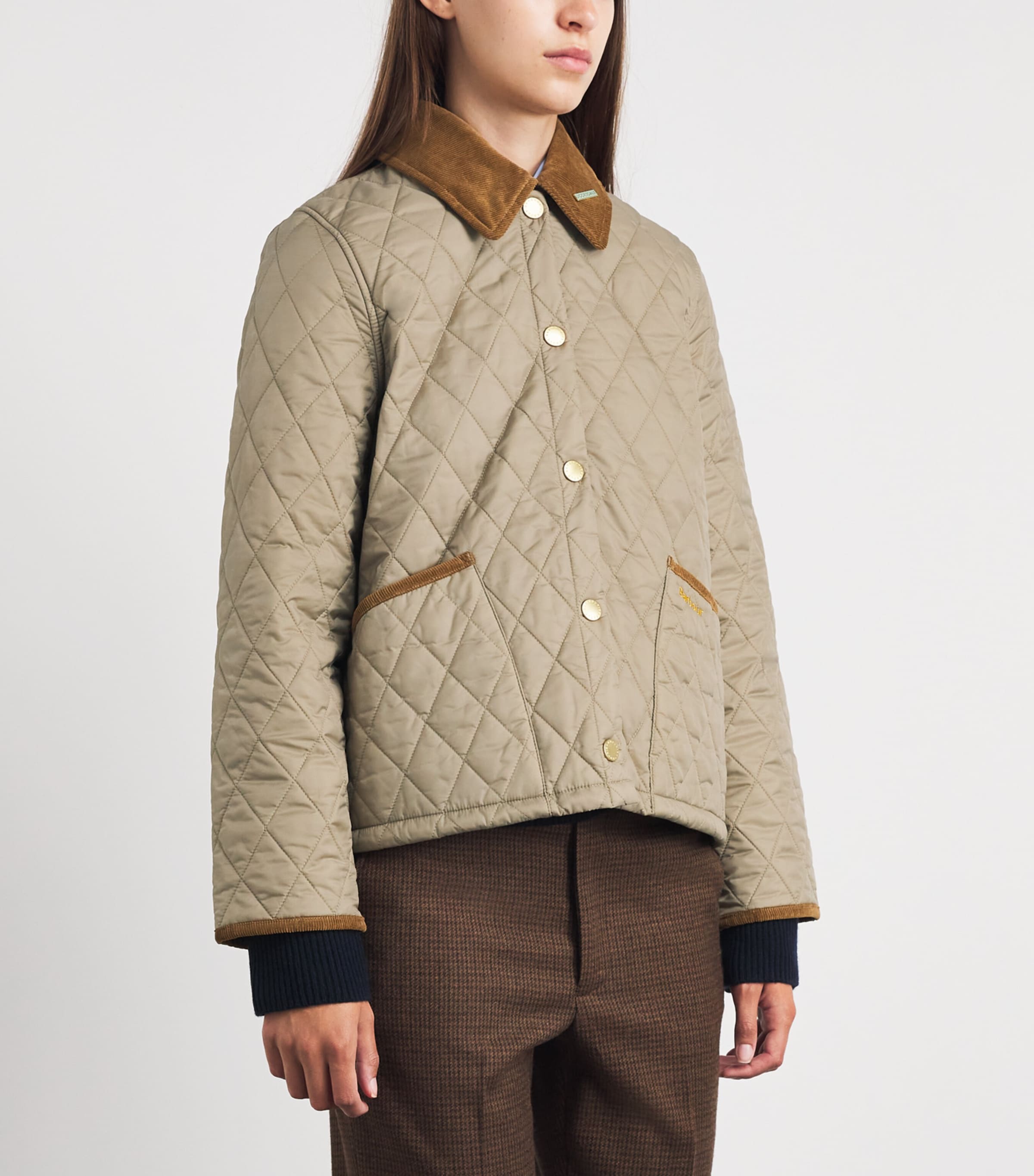 Barbour Womens Icons Liddesdale Quilted Jacket Light Trnch/ Birchwd Image 4