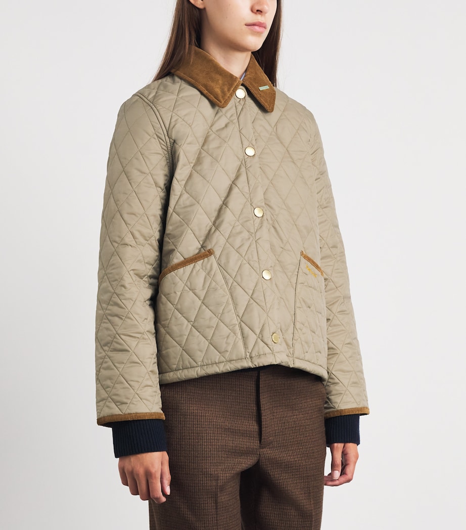Barbour Womens Icons Liddesdale Quilted Jacket Light Trnch/ Birchwd Image 4