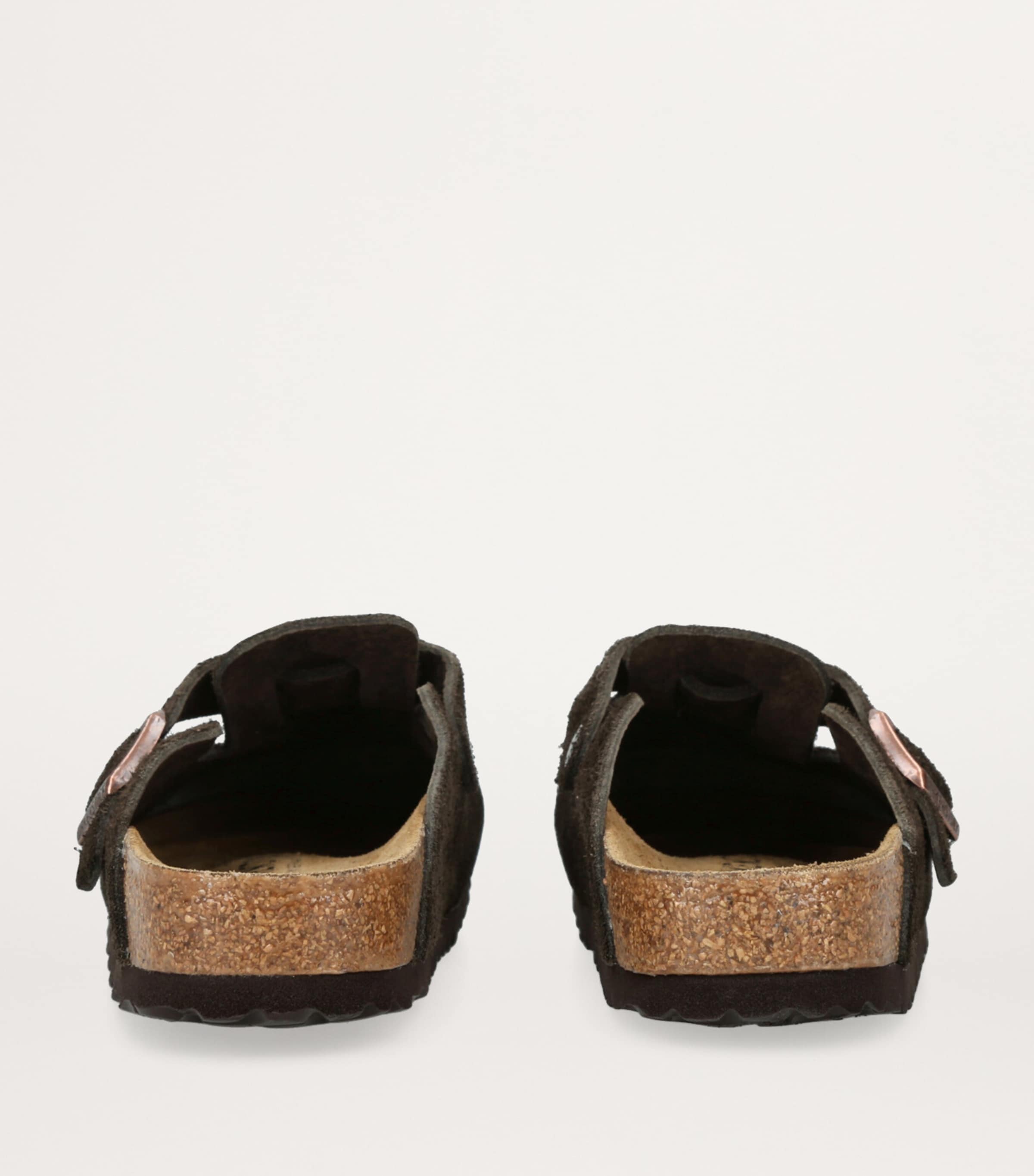 Suede Boston Clogs DARK BROWN Image 2
