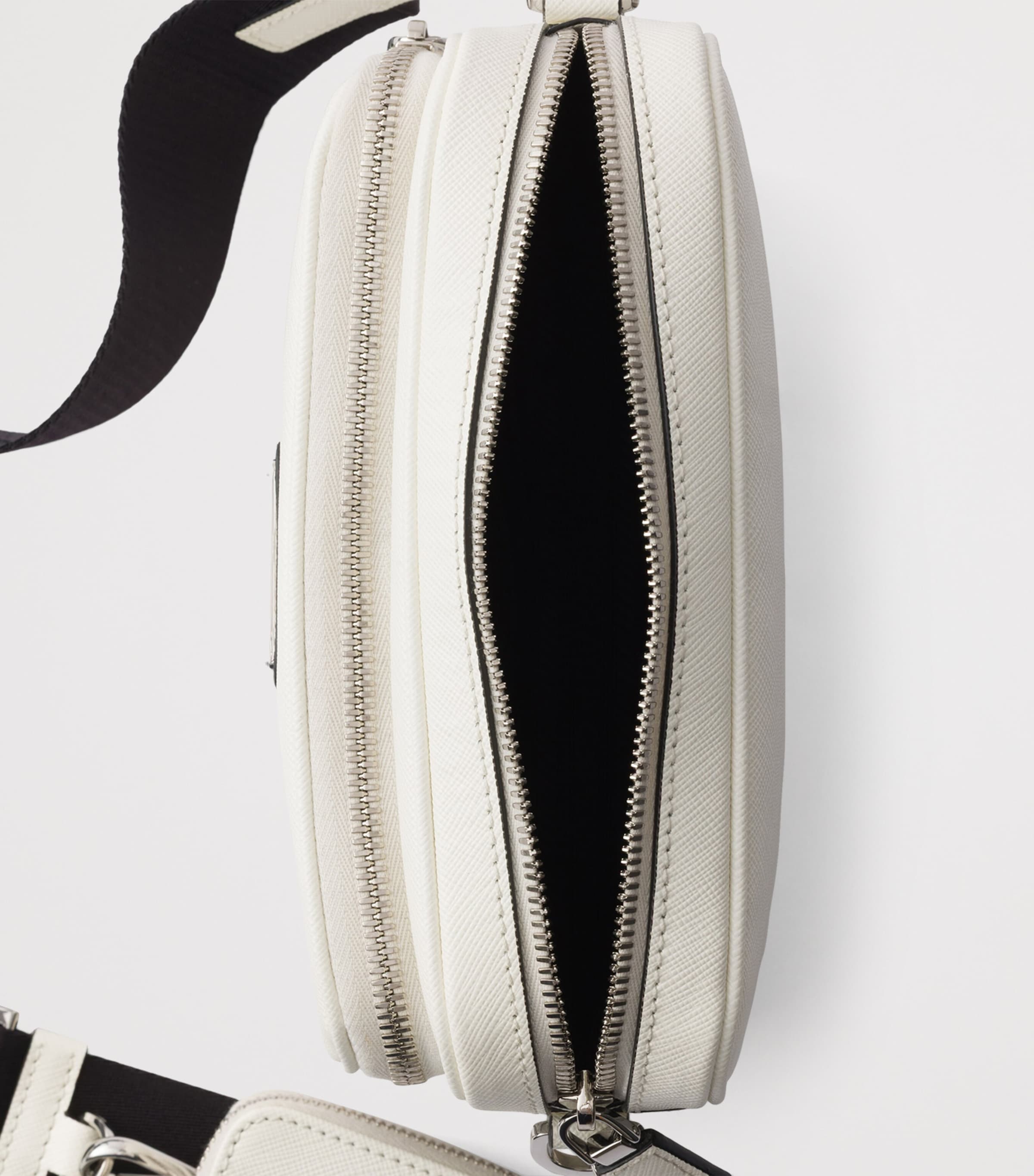 Prada Saffiano Leather Cross-Body Bag White Image 4