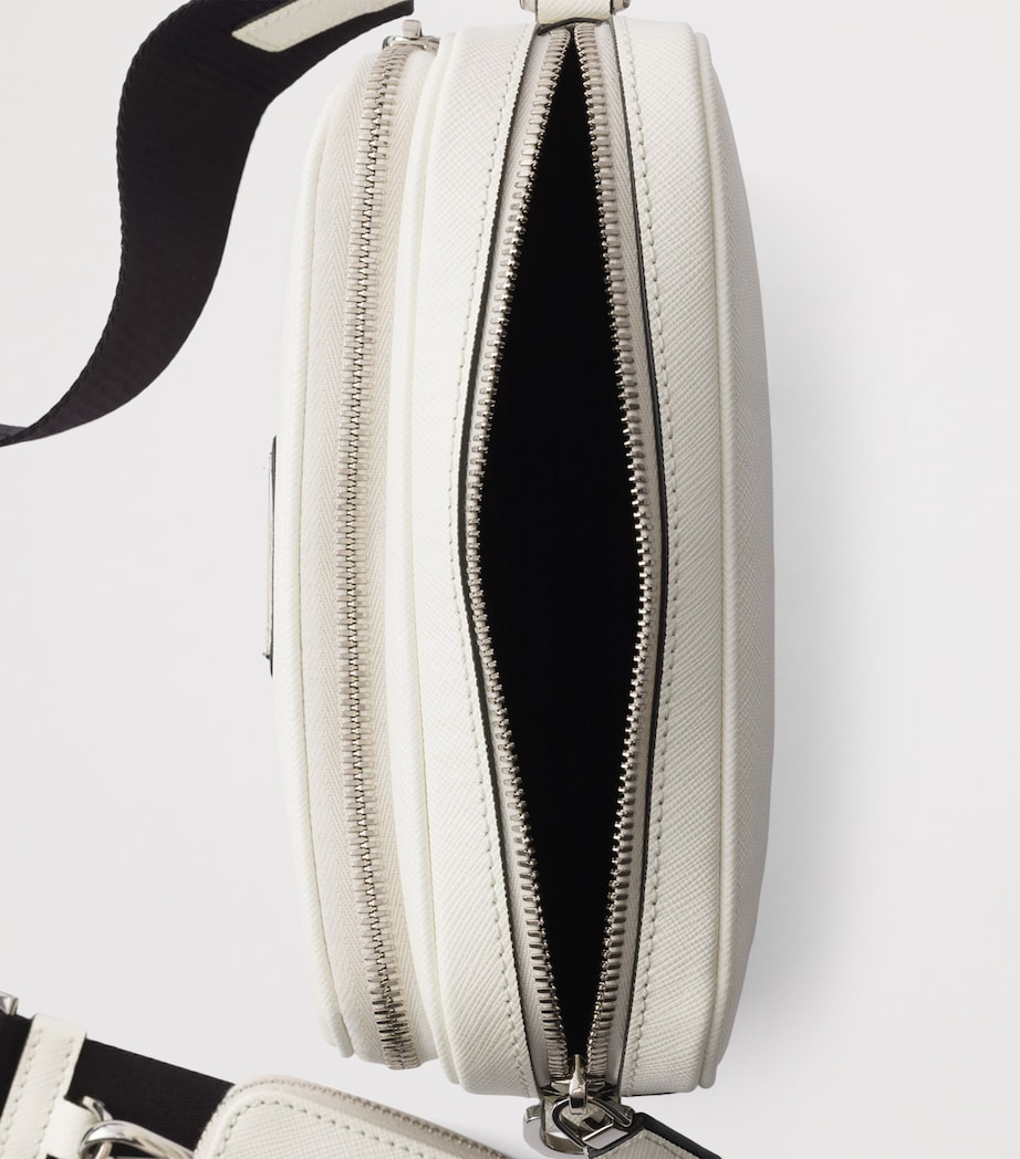 Prada Saffiano Leather Cross-Body Bag White Image 4