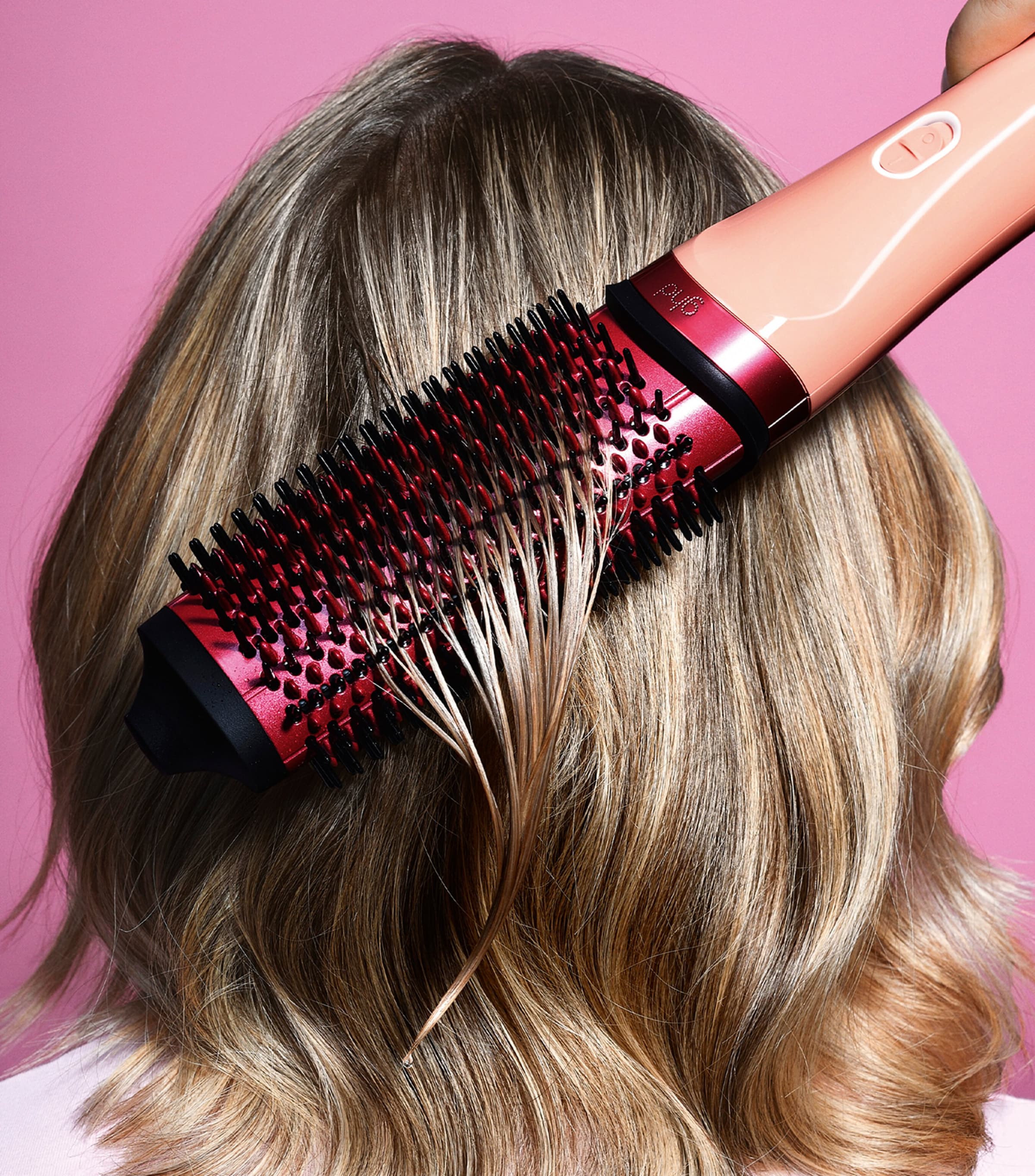 ghd Duet Blowdry Hair Dryer Brush Sunkissed Peach Image 3