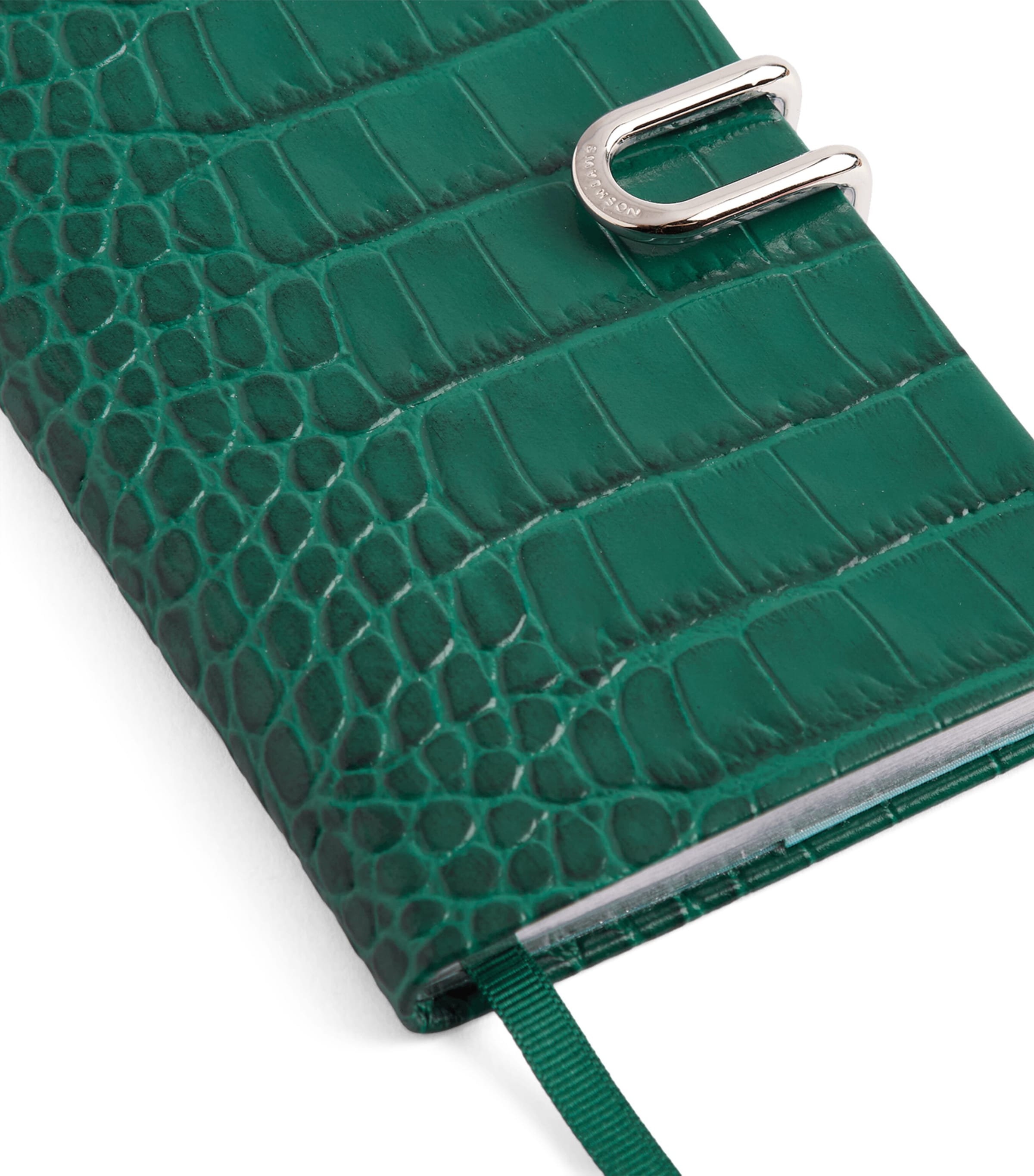 Smythson Leather Mara A6 2026 Mid-Year Diary Petrol Image 5