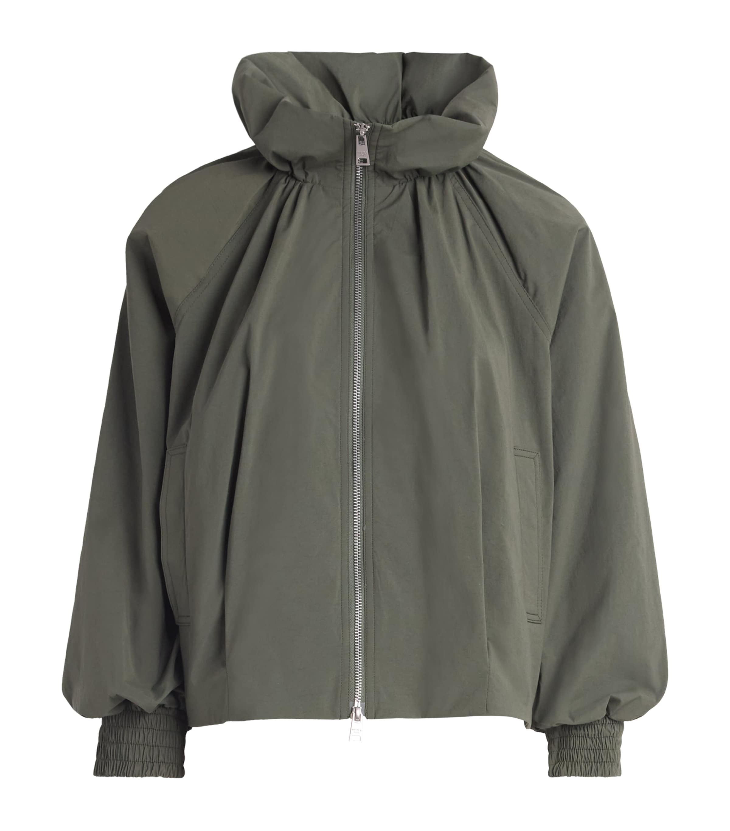Veronica Beard Womens Circe Bubble Jacket Army Image 1