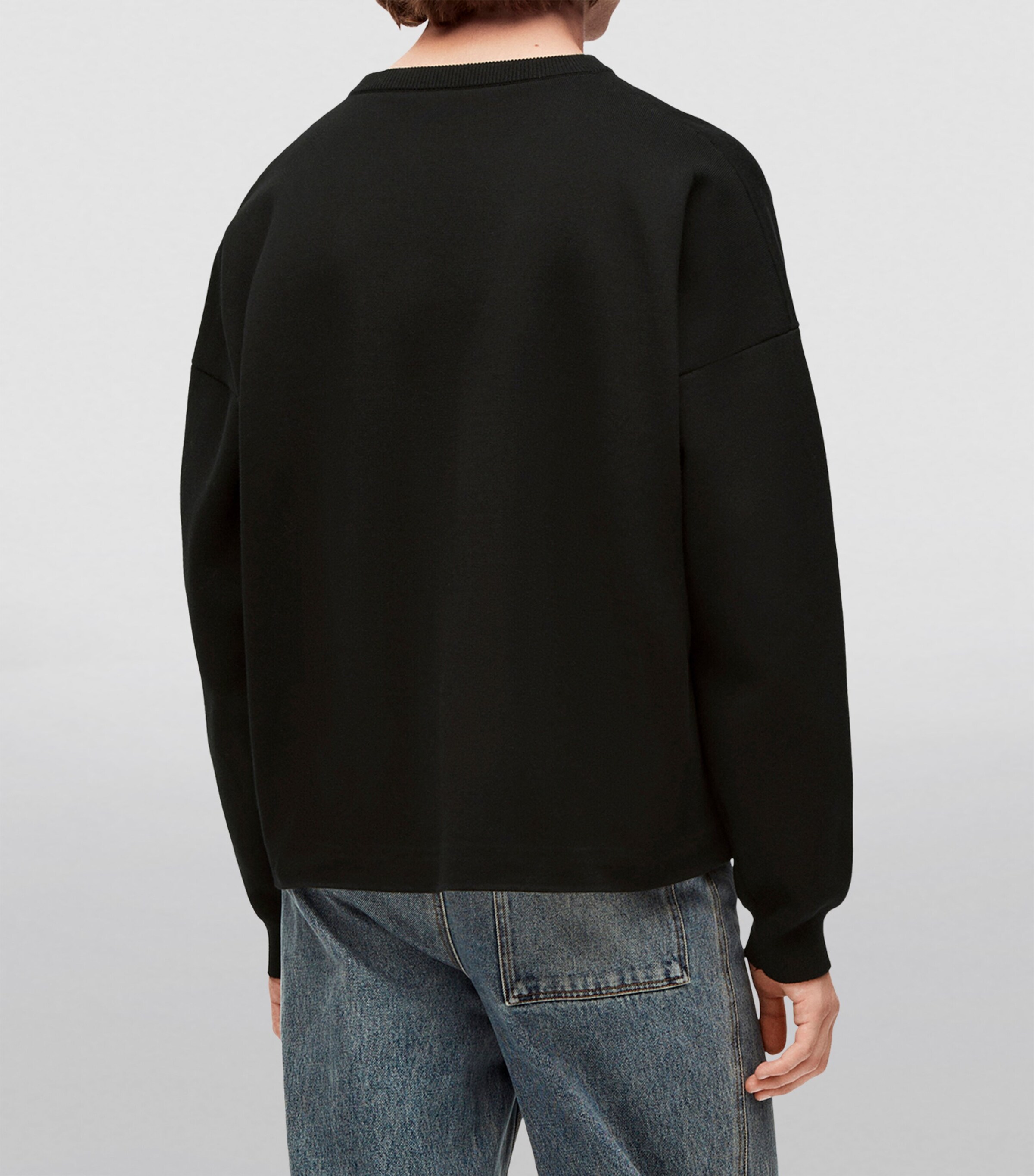 LOEWE Mens Anagram Pocket Sweater Black Image 4