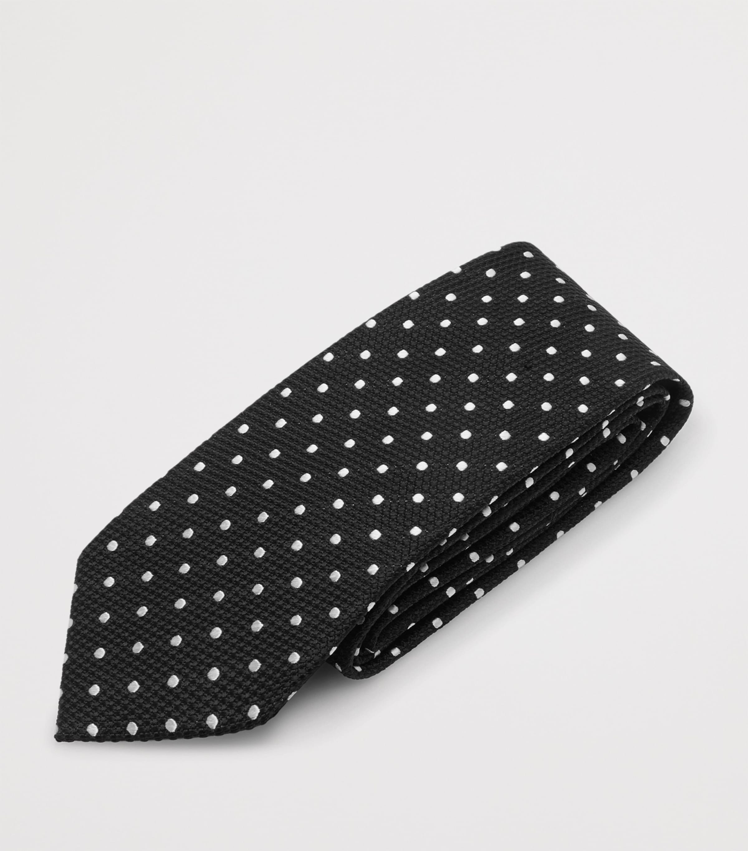 Silk Polka-Dot Tie ZBLAW Image 3