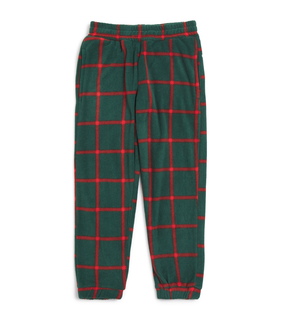 Fleece Plaid Trousers (3-11 Years) GREEN Image 1