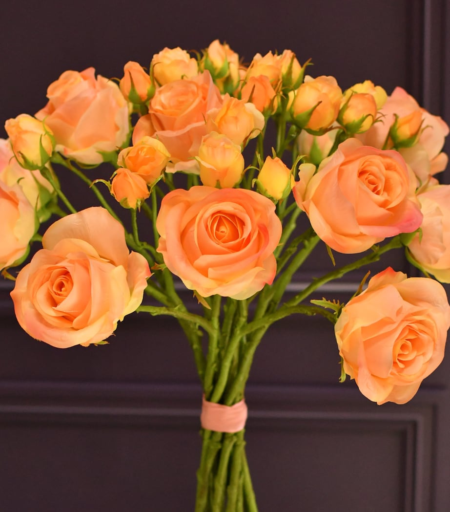 Silk-ka Artificial Rose Flower Bouquet Yellow Image 5