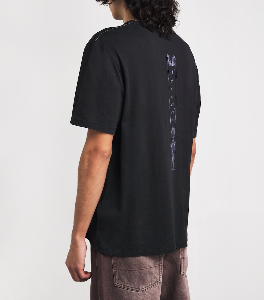 Our Legacy Mens Cotton Cybernetic Angel T-Shirt Cyberntic Agl Prit Image 4
