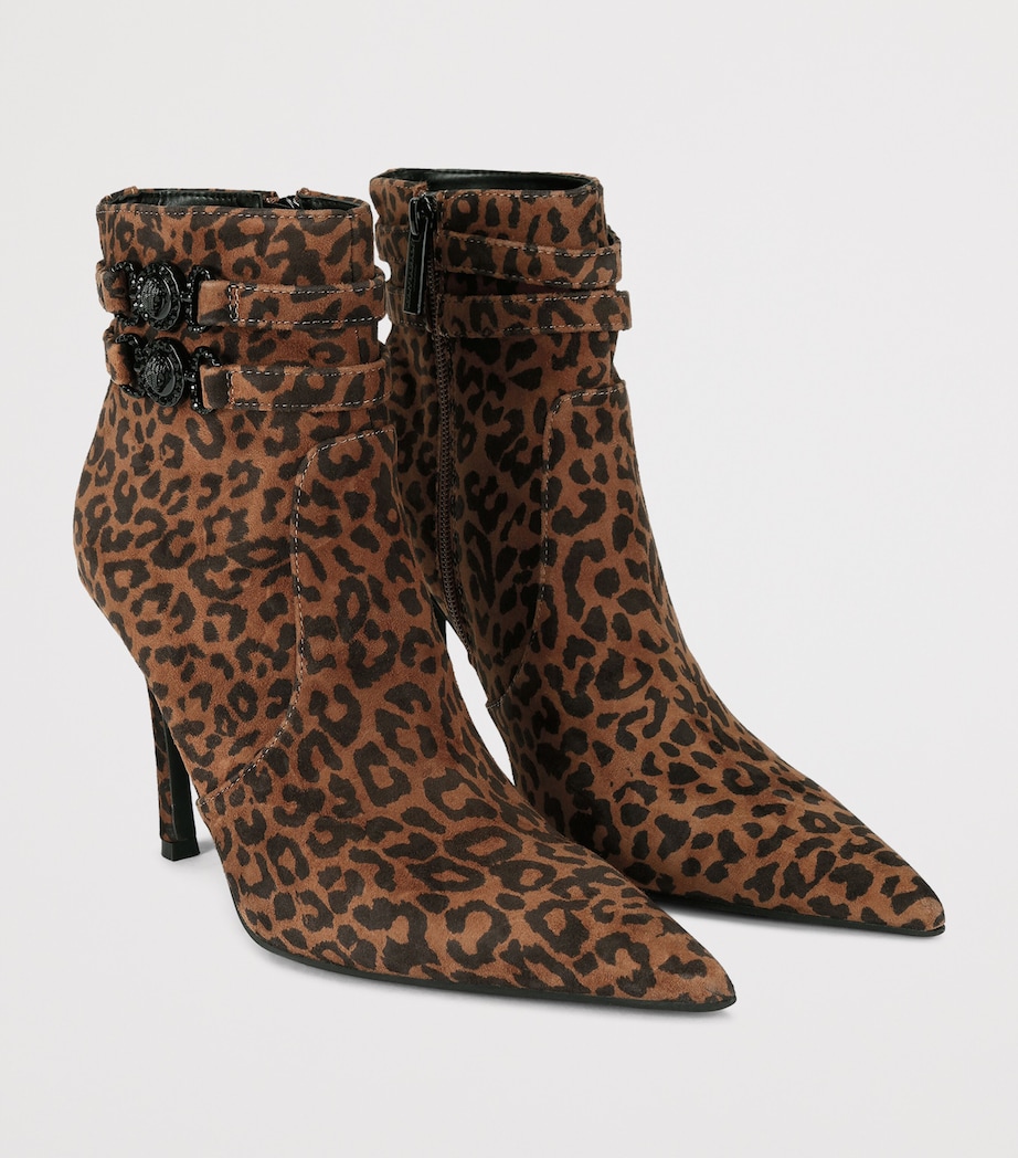 Kurt Geiger London Suede Mansion Ankle Boots Dk.brn Com Image 4