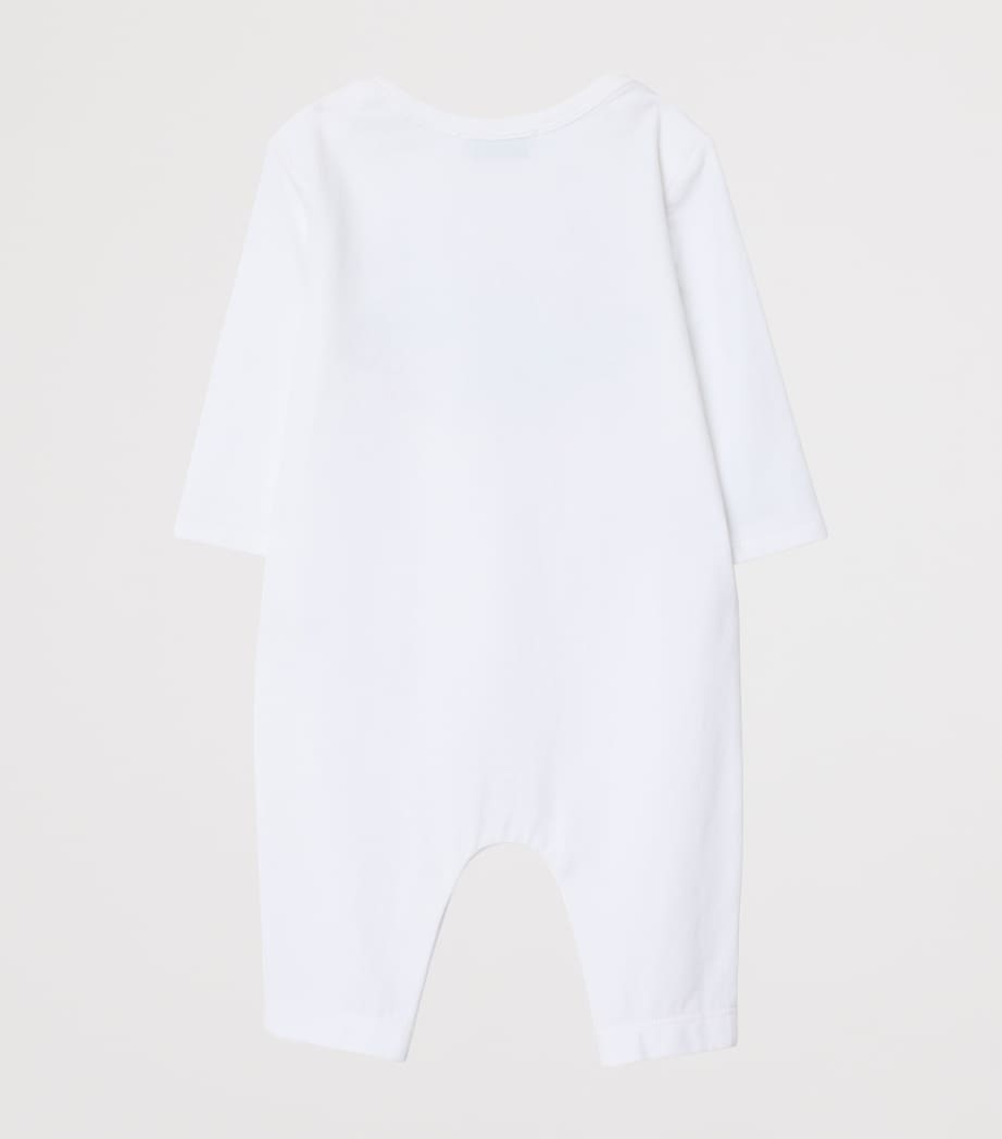 Stretch-Cotton Thomas Bear and Friends Playsuit (1-18 Months) WHITE Image 2